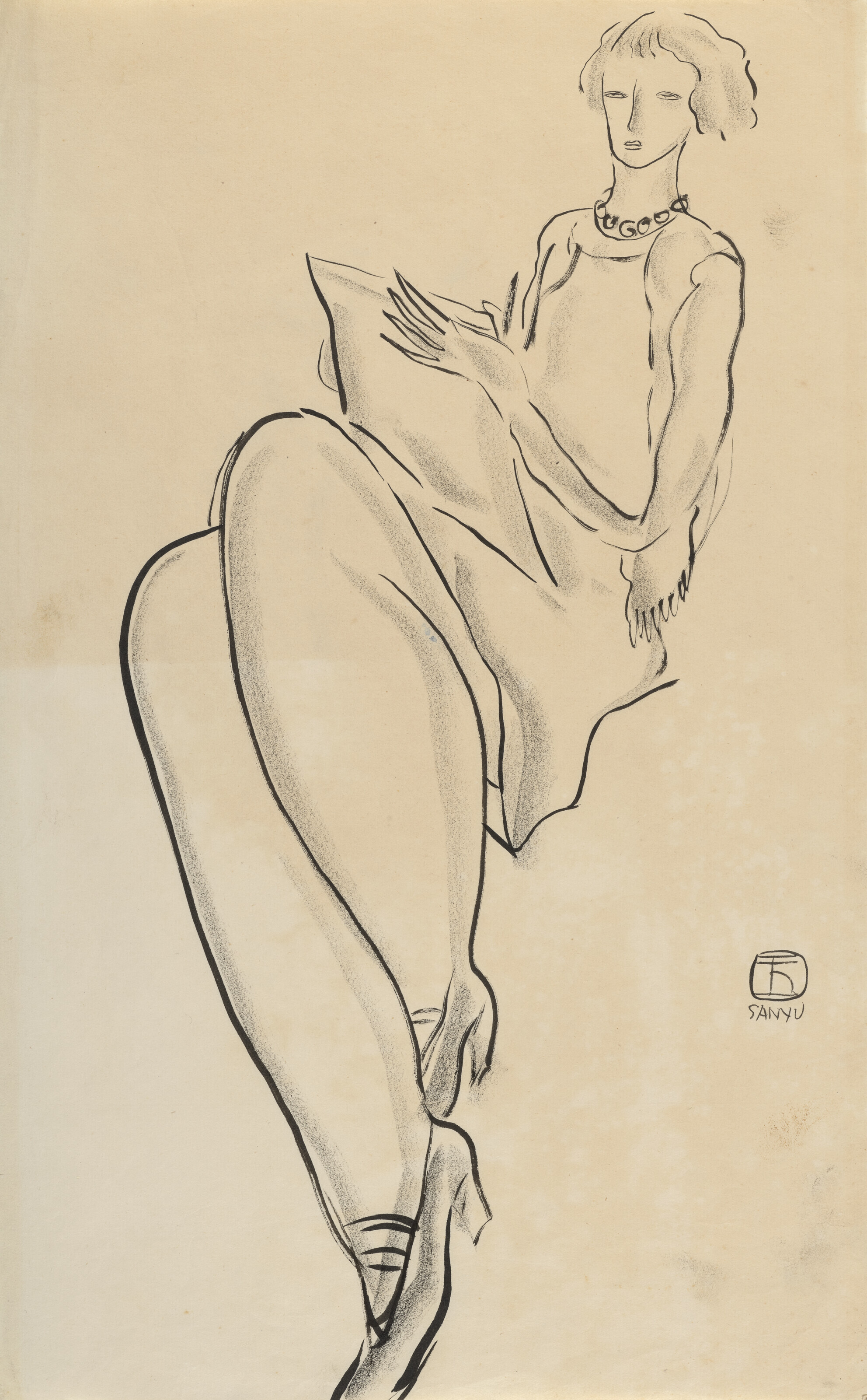 FEMME ASSISE