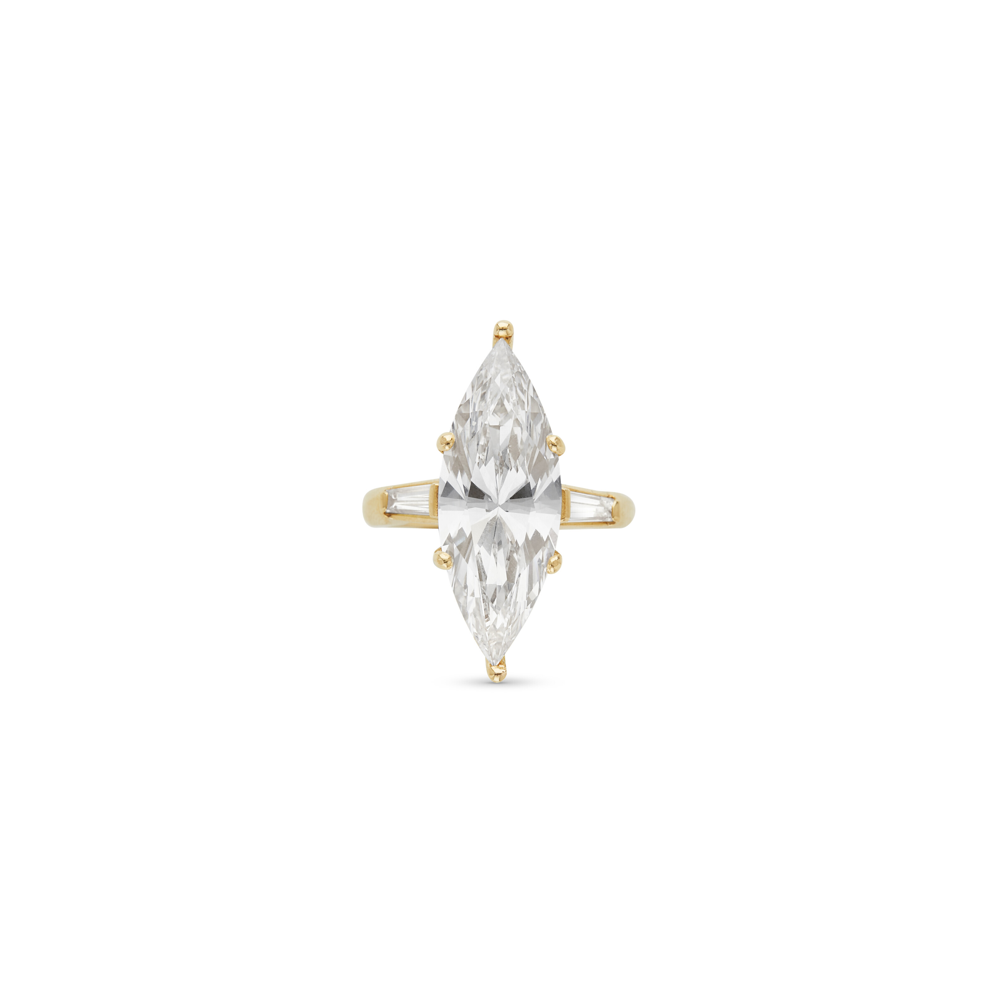 Bague de fiançailles en or 10 carats avec diamant taille émeraude et gravure personnalisée D-VVS1 3EX, certifiée IGI