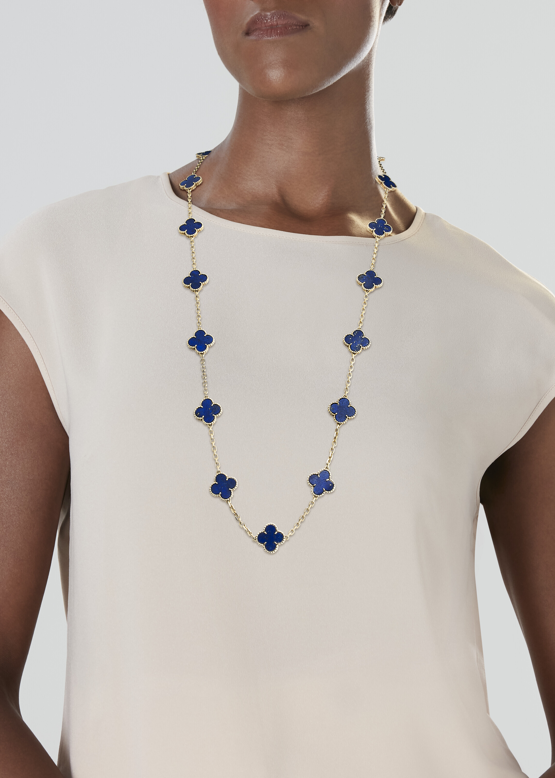 VAN CLEEF ARPELS SAUTOIR ALHAMBRA LAPIS LAZULI Christie s