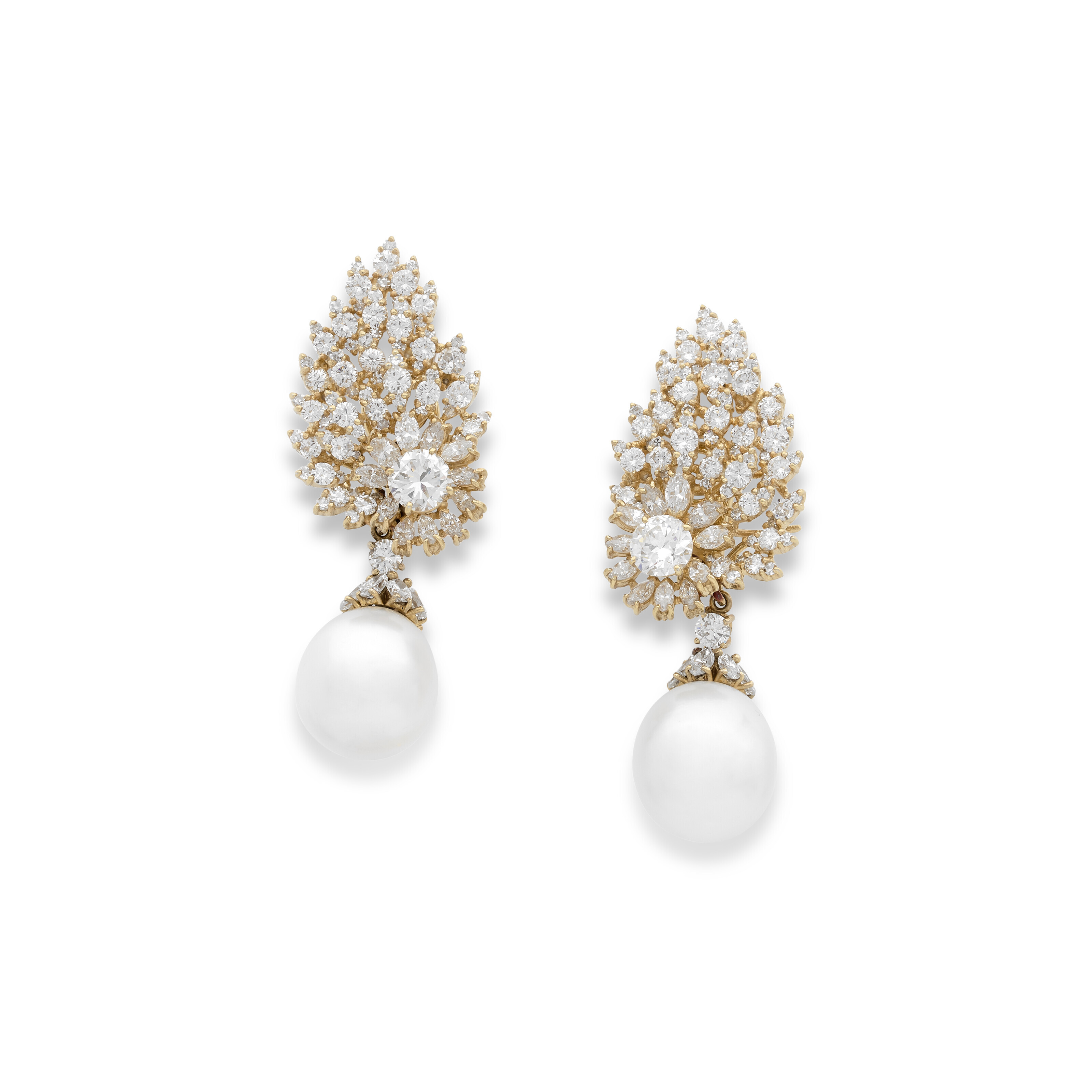 Boucles D'oreilles Pendantes Perles De Culture - Naturosphère - Blanc - Neufes