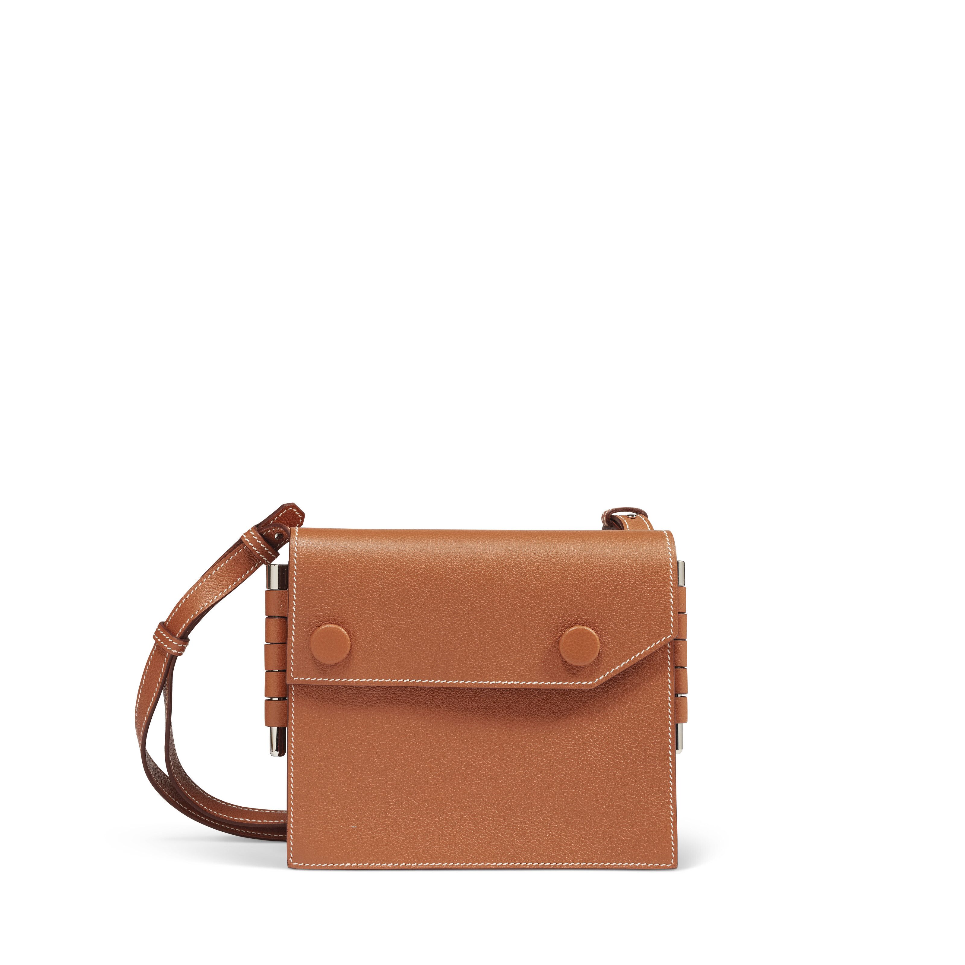 A GOLD EVERCOLOR LEATHER TWINS BAG WITH PALLADIUM HARDWARESAC TWINS EN CUIR EVERCOLOR GOLD GARNITURE EN METAL ARGENTE PALLADIE HERMES 2020 Christie s