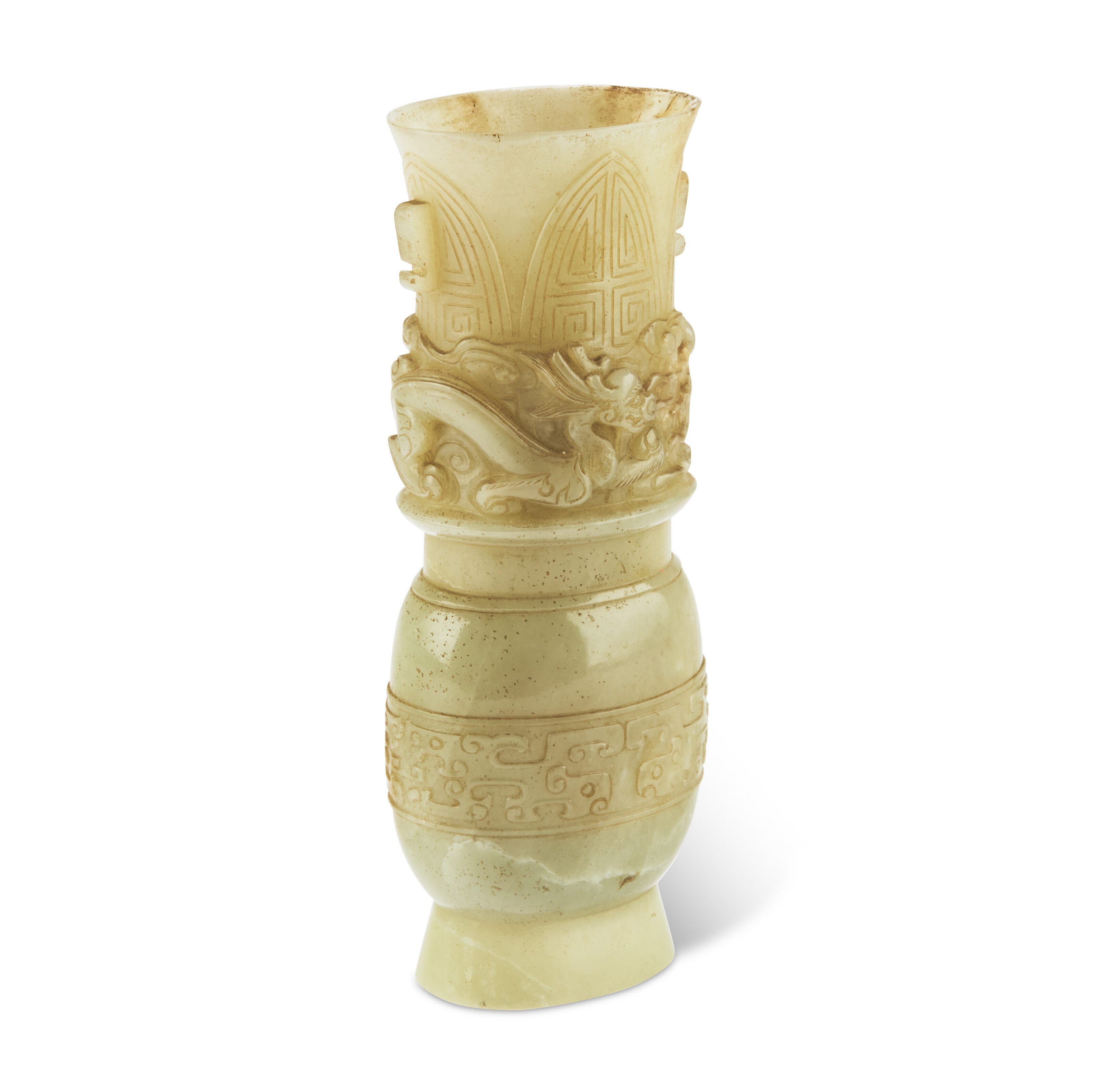 清青玉仿古龙纹瓶, CHINA, QING DYNASTY (1644-1911) | Christie's