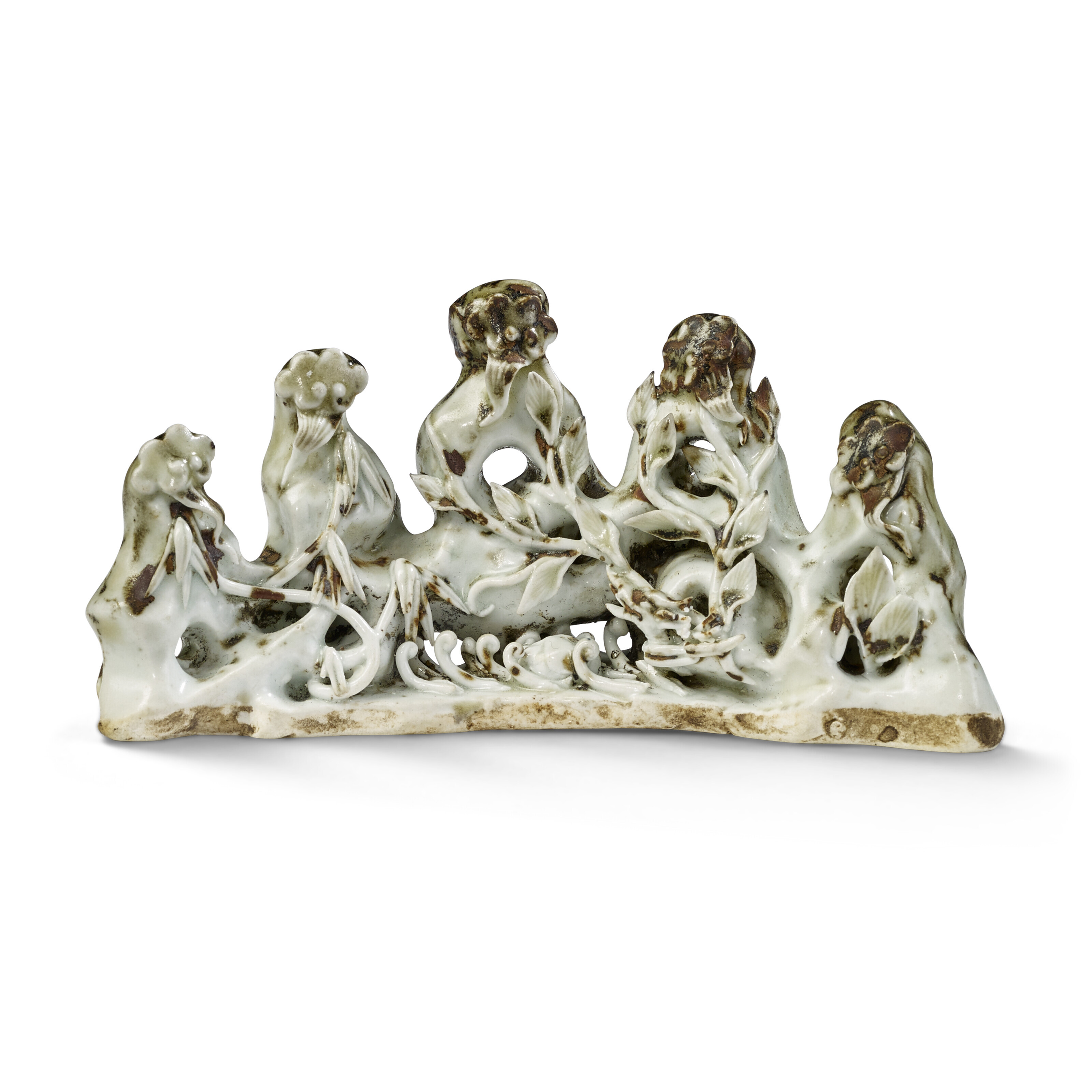 宋/元青白釉笔山, CHINA, SONG-YUAN DYNASTY (960-1368