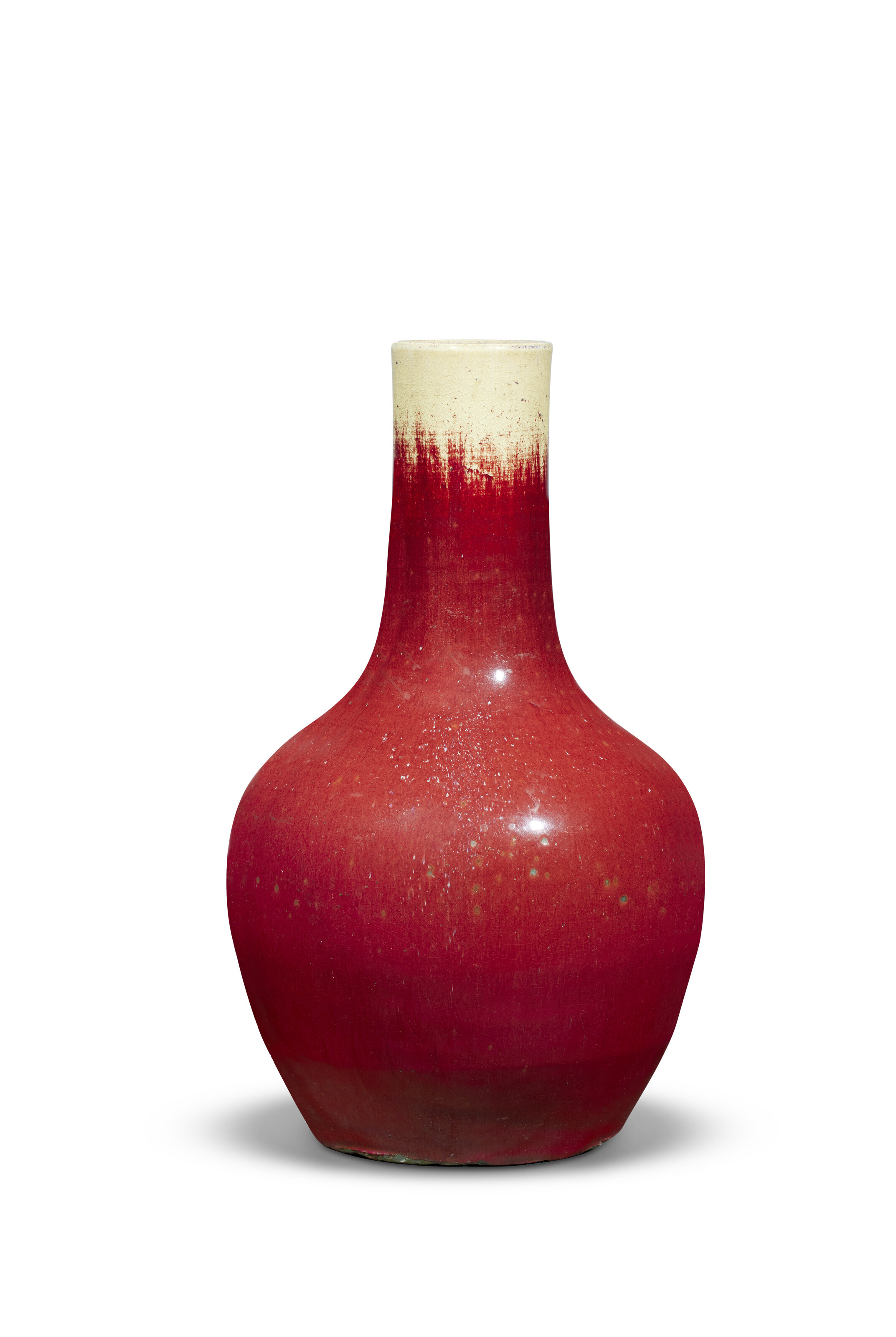 A LARGE COPPERREDGLAZED BOTTLE VASE, CHINA, QING DYNASTY, 18TH19TH
