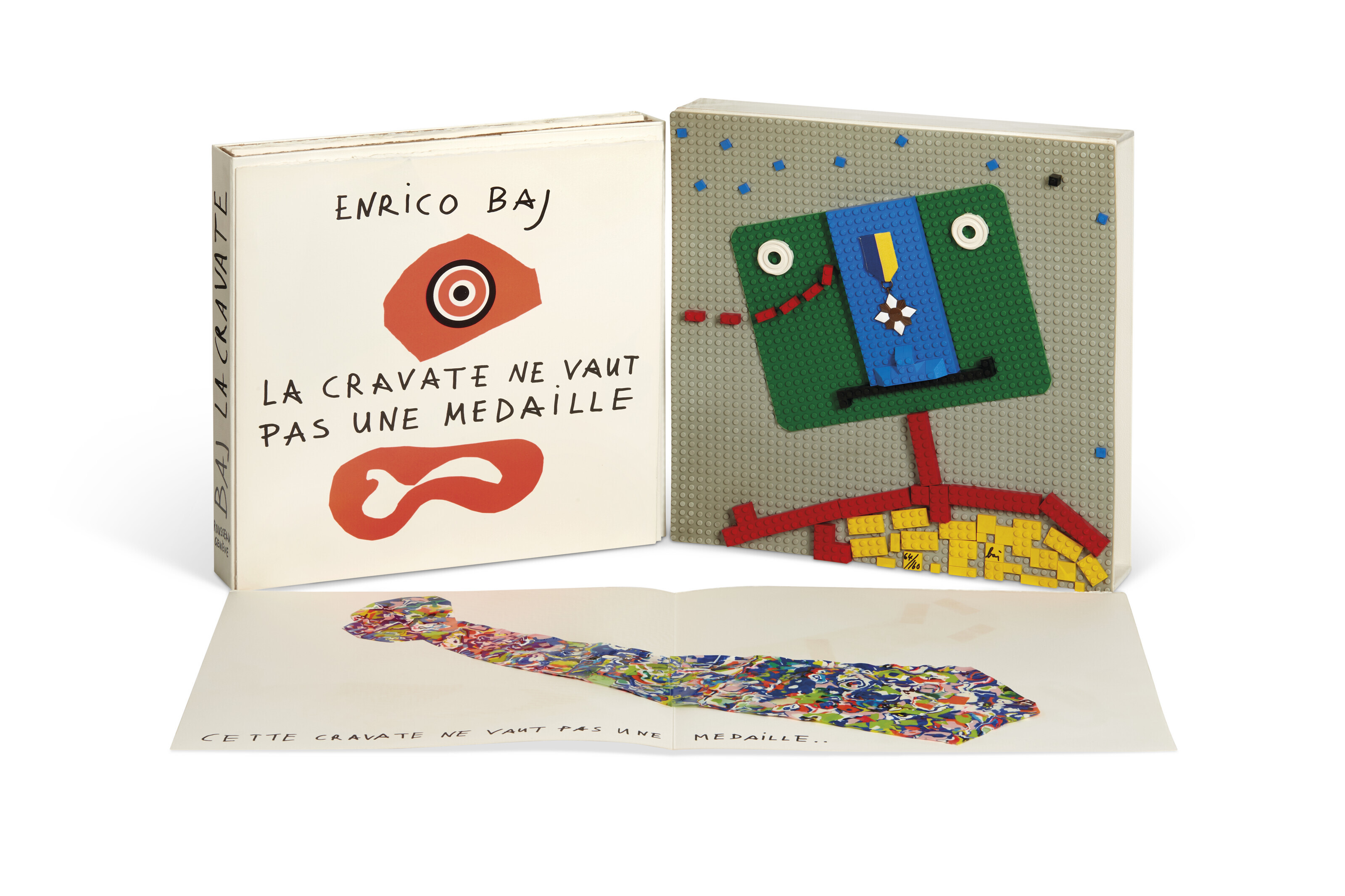 BAJ, Enrico (19242003), La Cravate ne vaut pas une médaille. [Genève Rousseau éditeur,] 1972