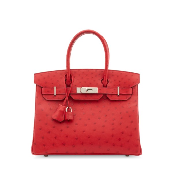 Hermes Birkin 30 Rouge Vif Togo Palladium Hardware