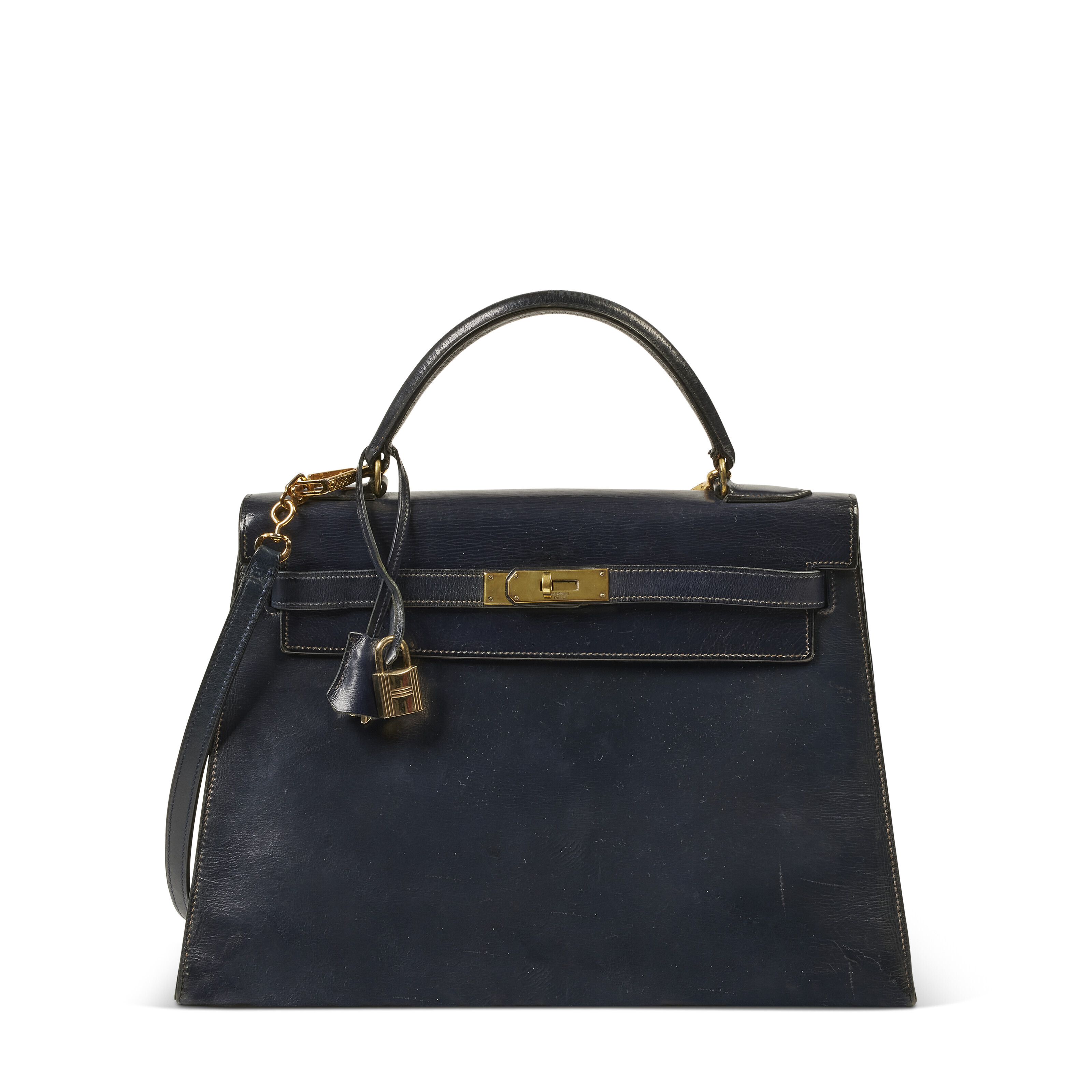 Hermes Clemence Leather Kelly Sellier 32 Grey
