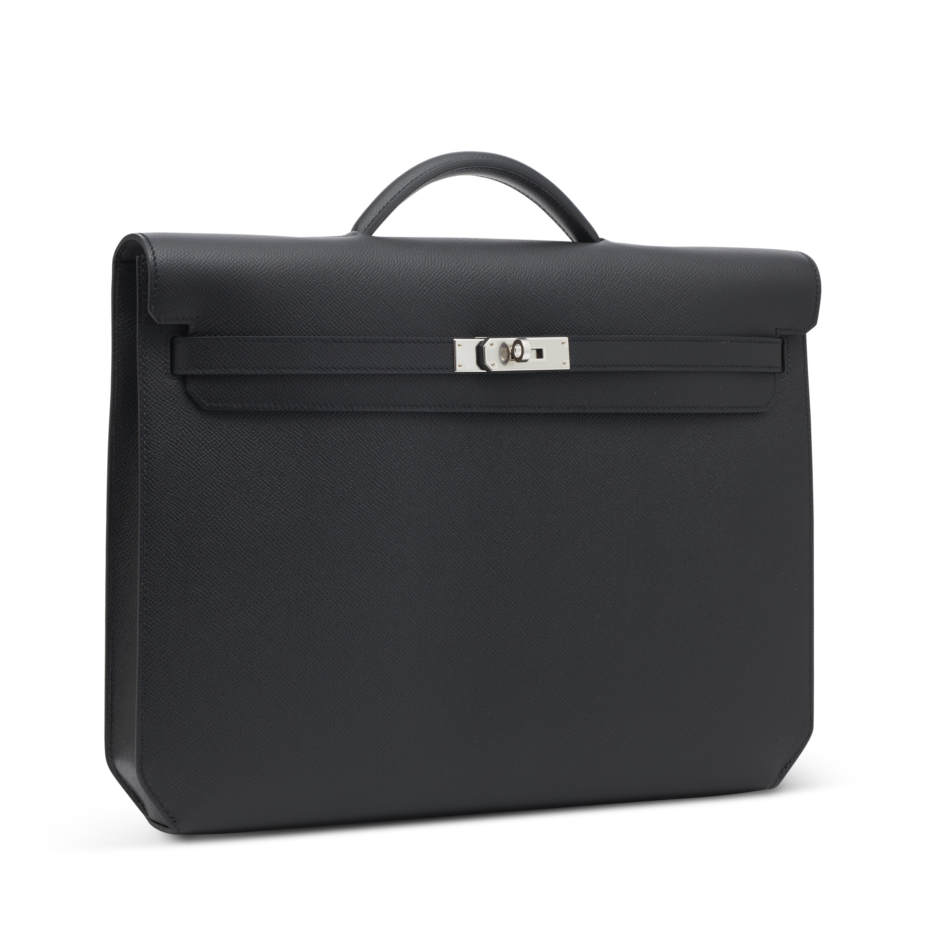 A BLACK EPSOM LEATHER KELLY DÉPÊCHES 36 WITH PALLADIUM HARDWARE