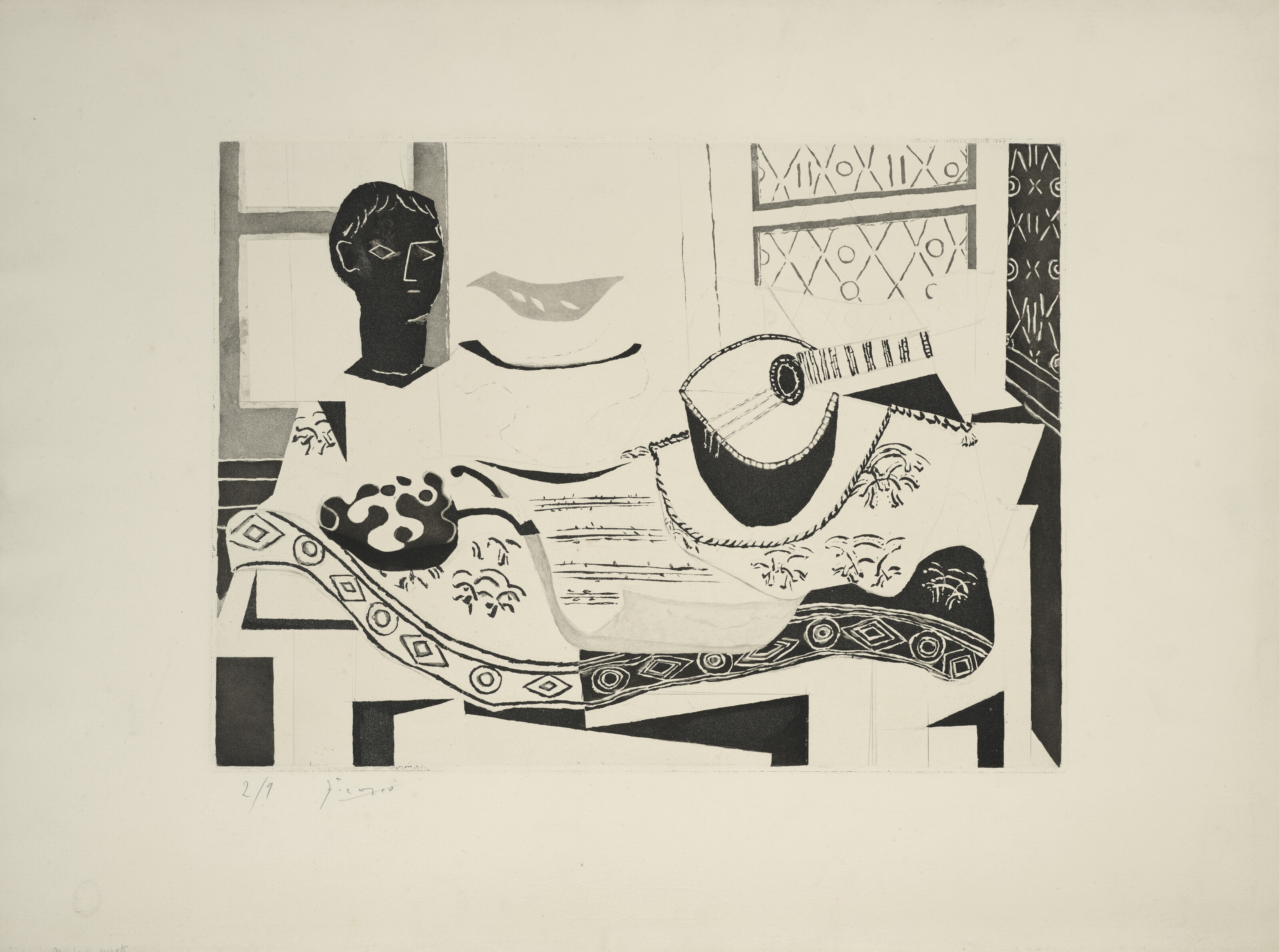 D'après Pablo Picasso (1881-1973) par Jacques Villon (1875-1963