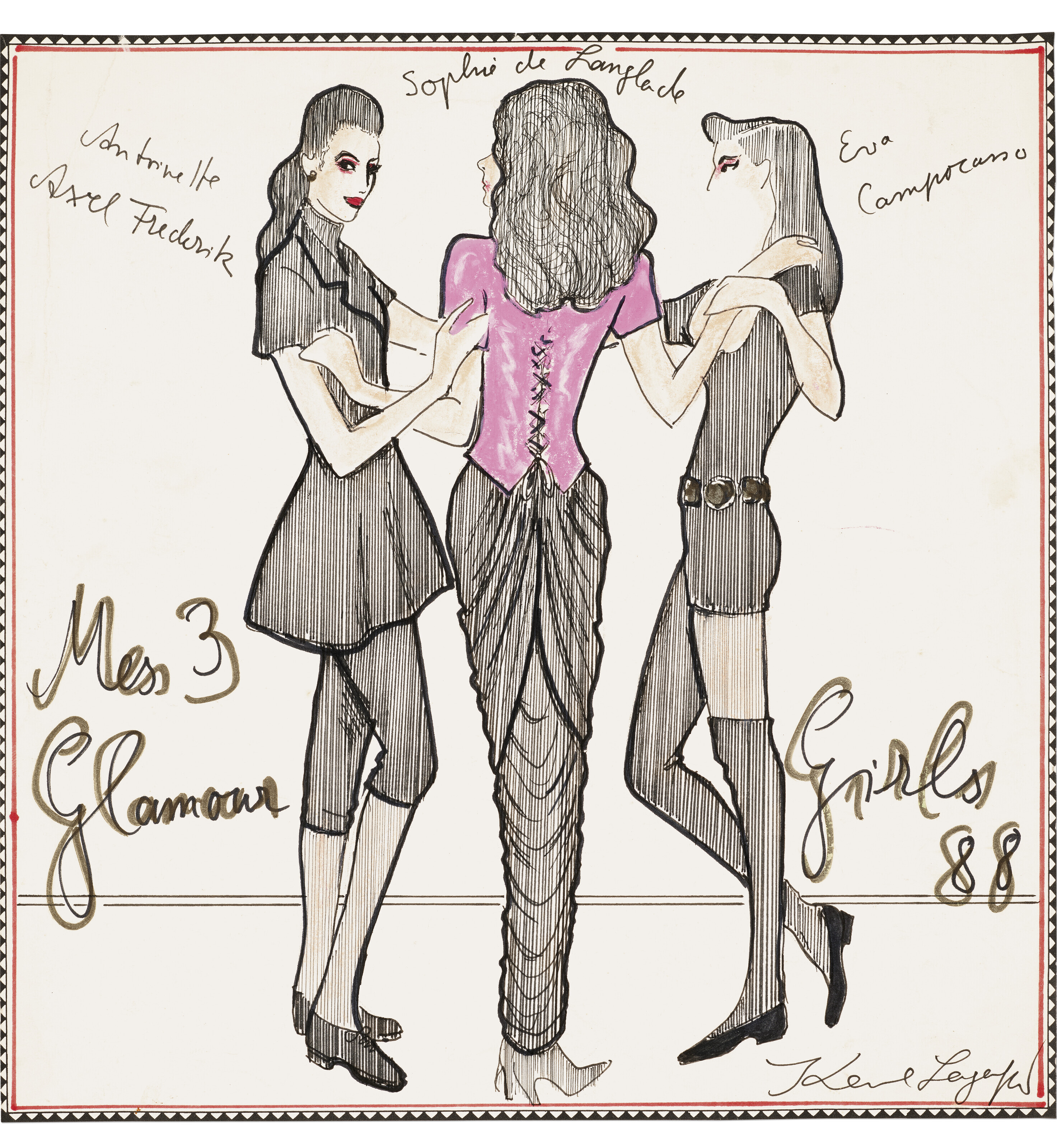 Catalog image of Mes trois glamour girls