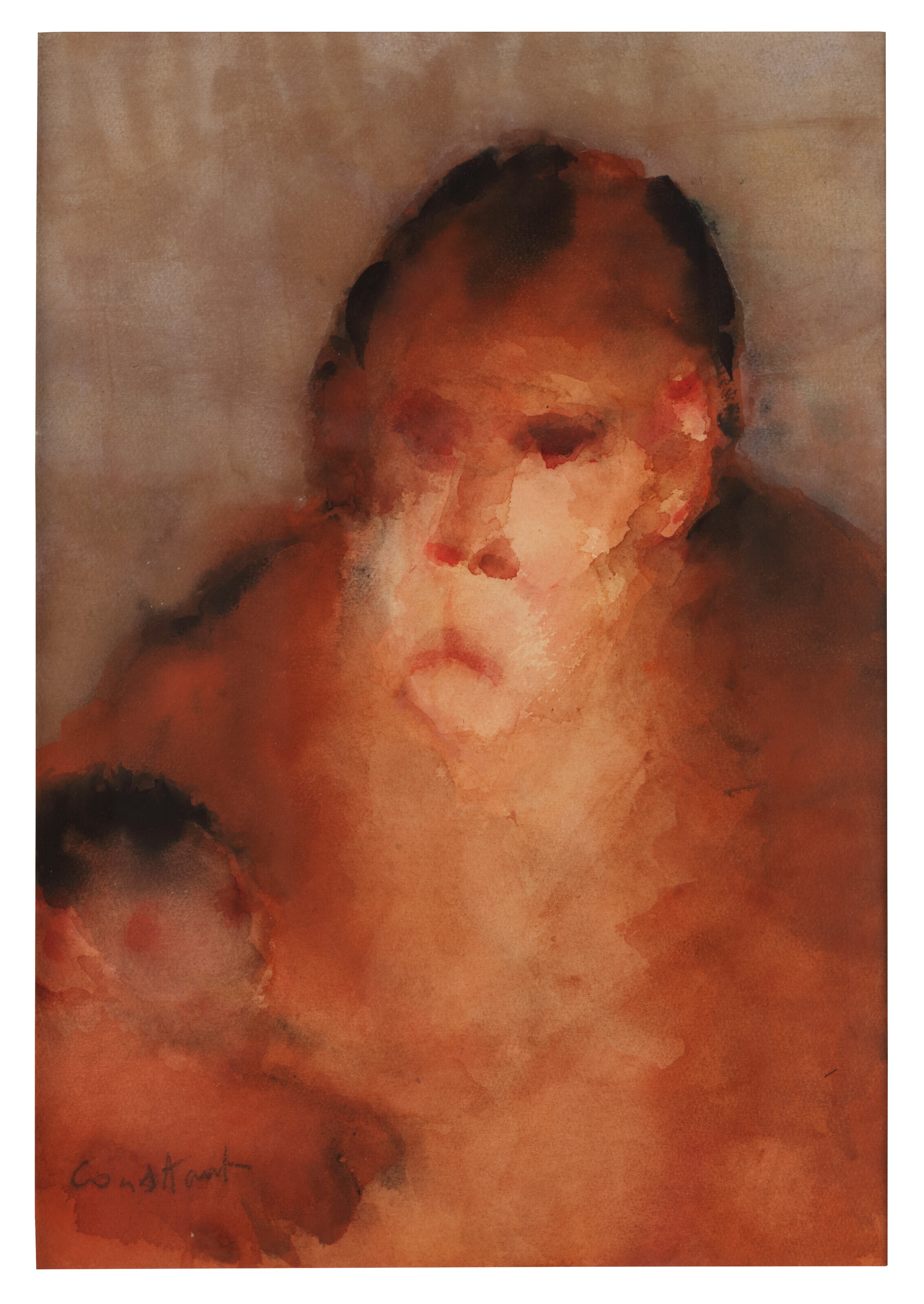 Catalog image of Moeder aap met kind (Mother Monkey with Baby)
