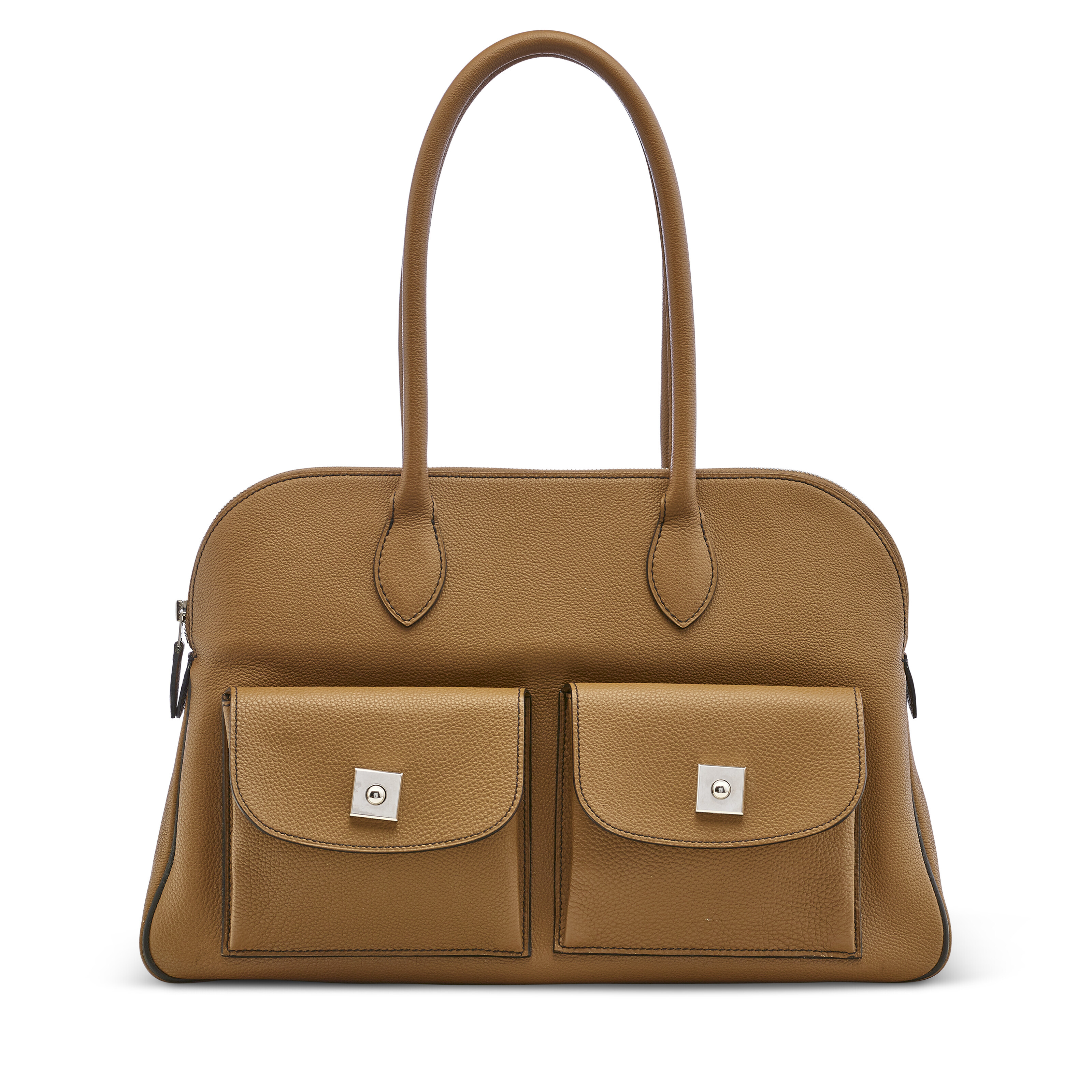 AN ALEZAN TOGO LEATHER CARABAS 43 WITH PALLADIUM HARDWARE, HERMÈS