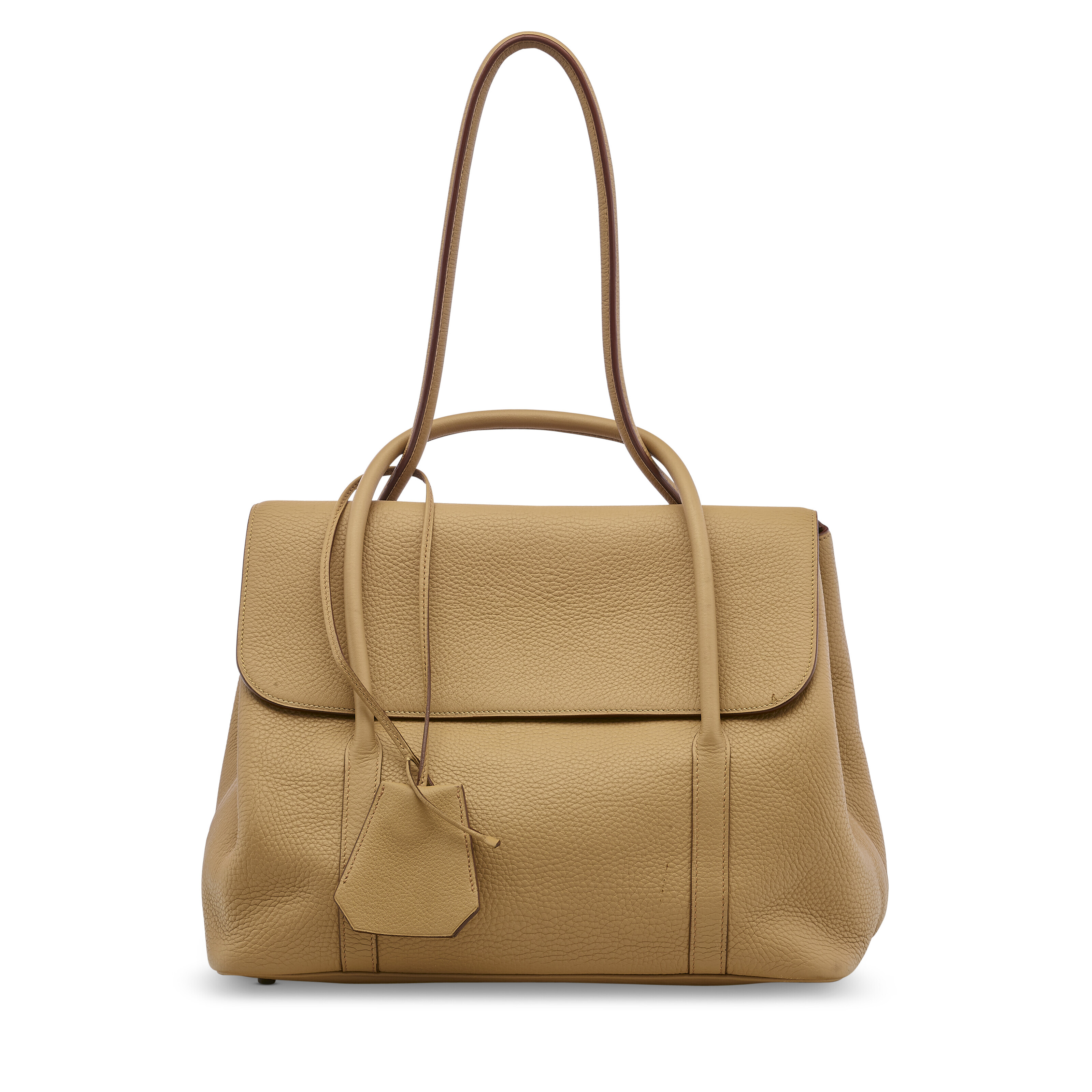A TABAC CAMEL CLEMENCE LEATHER INITIALE 33