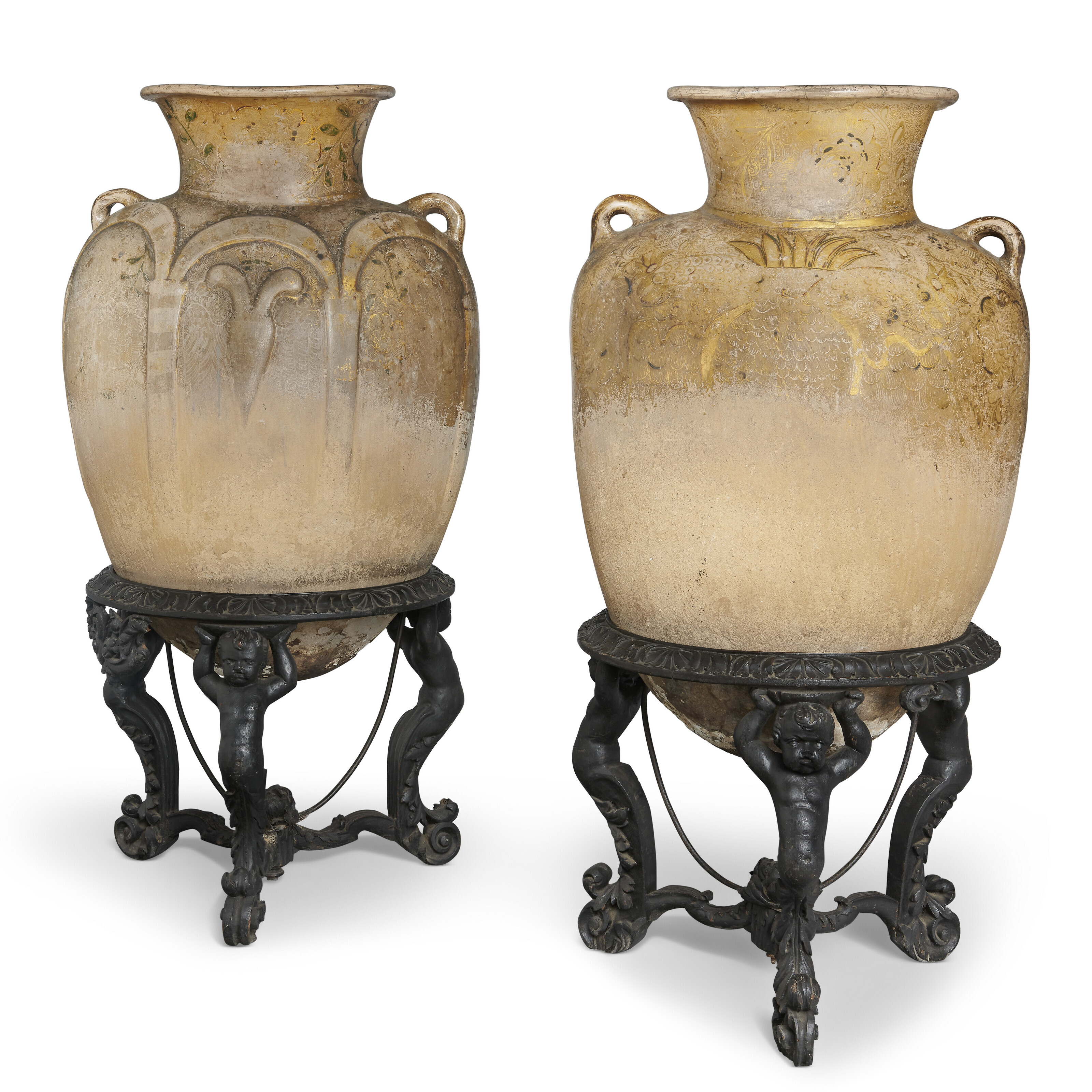 A set of four Regency bamboo and simulated bamboo side chairs, circa 1814, offered in Ombersley Court: The Collection of Lord and Lady Sandys on 29 November 2023 at Christie's in London