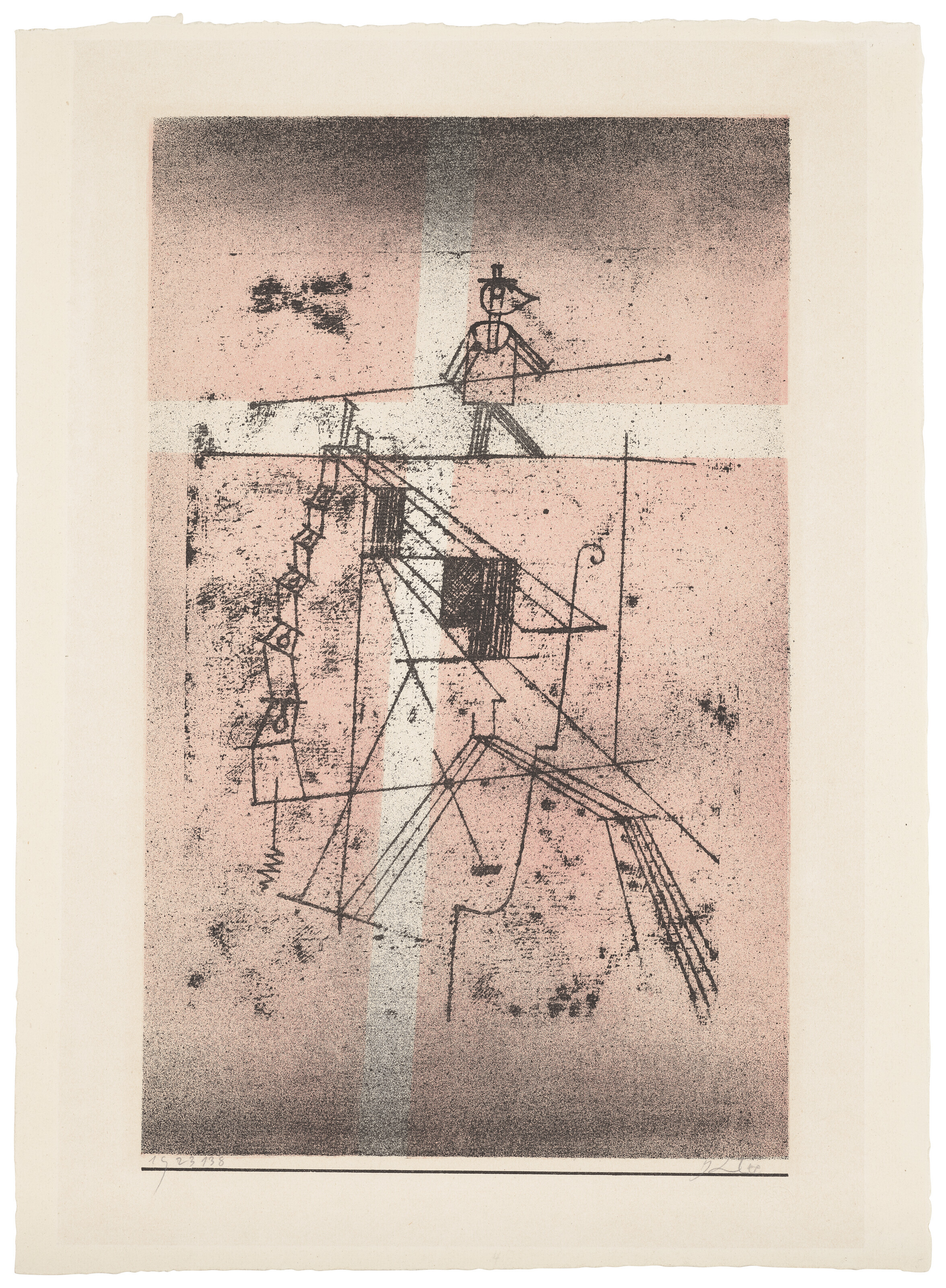 「Paul Klee」 Paul Klee 'castle and Sun' Exhibition Poster, Abstract Colorful