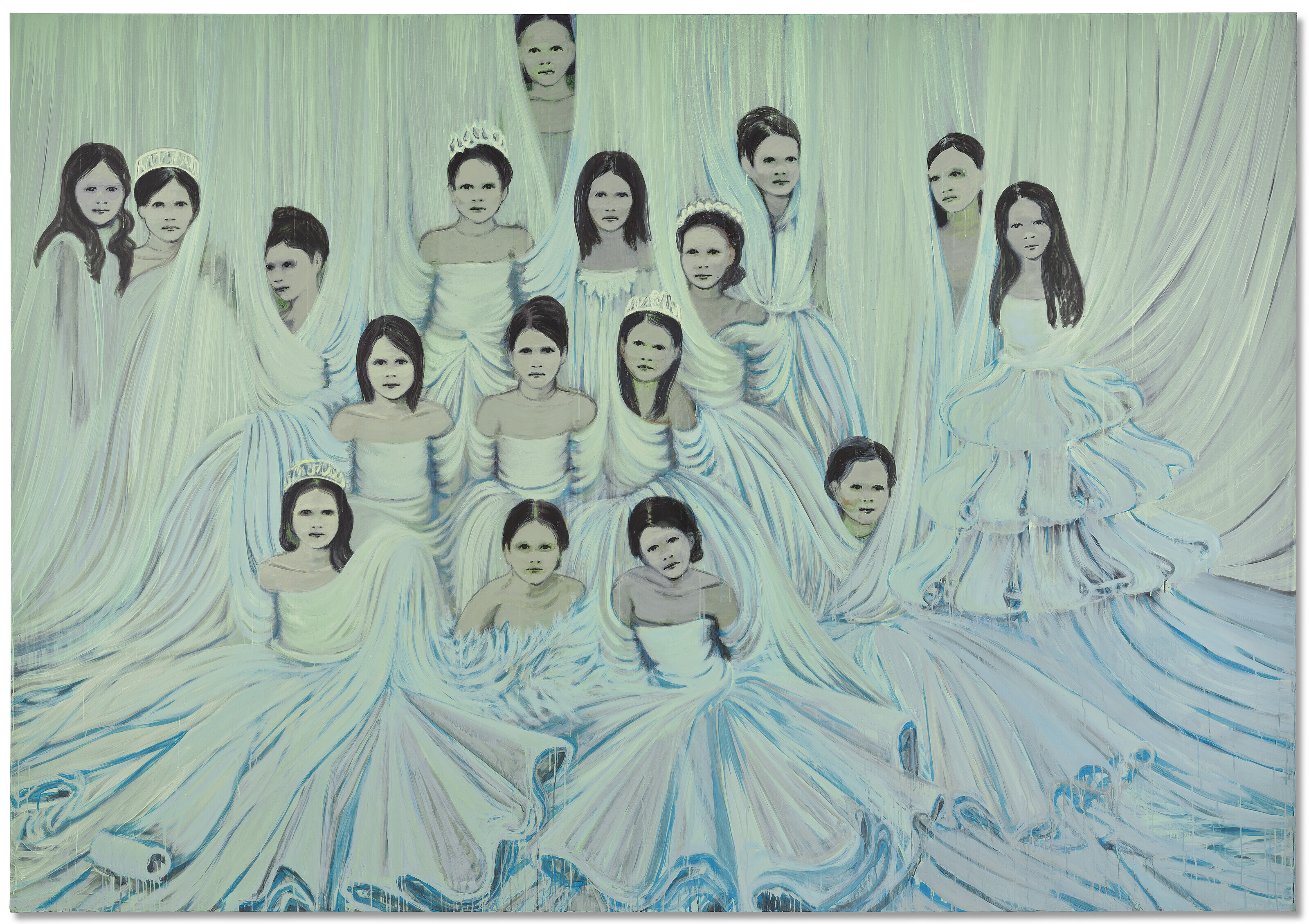 CLAIRE TABOURET (B. 1981), Les débutantes (blanc lunaire