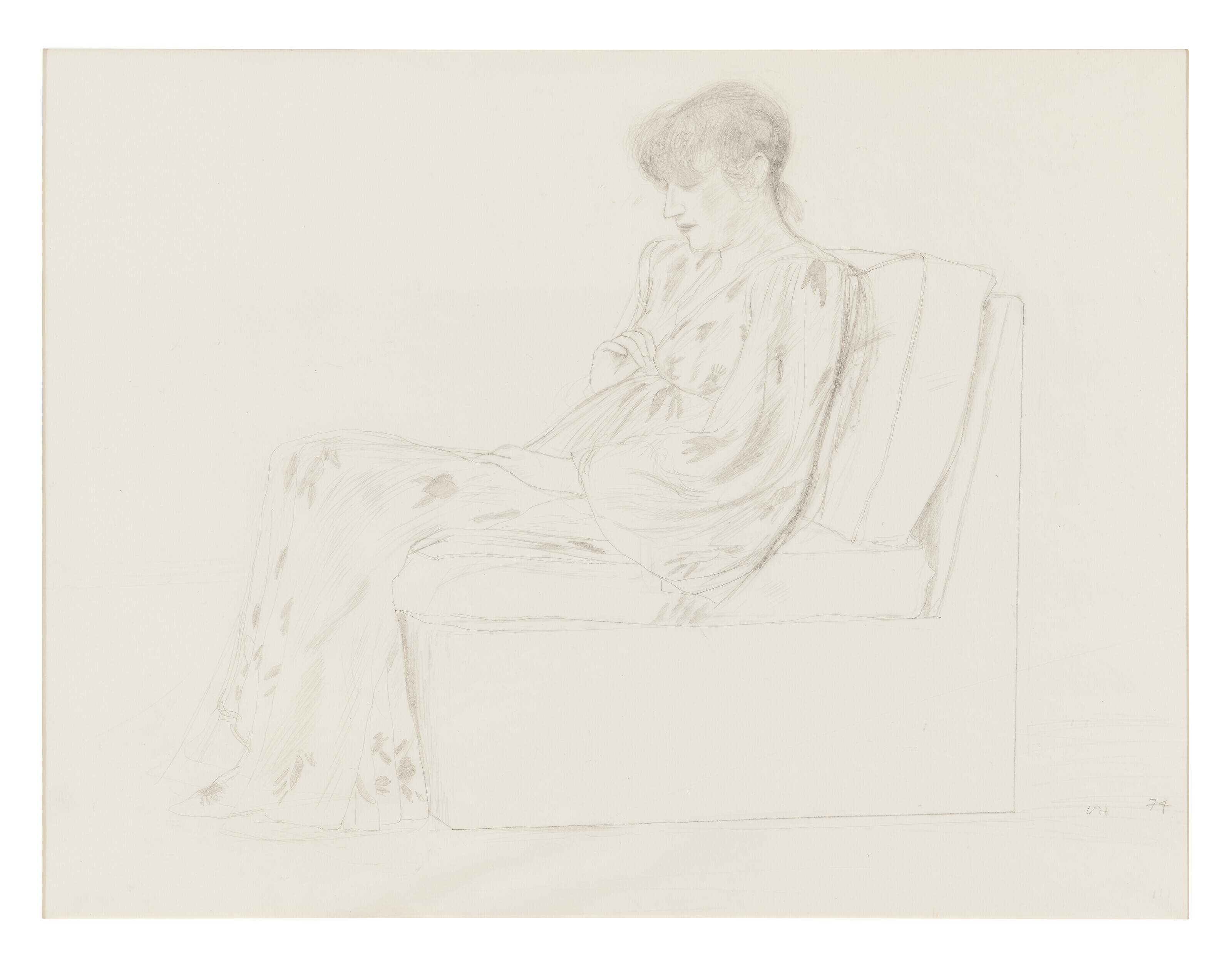 David Hockney, Celia Seated, 1974