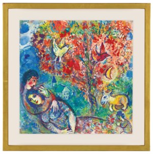 MARC CHAGALL (1887-1985), Couple sous l’arbre ou Les amoureux | Christie's
