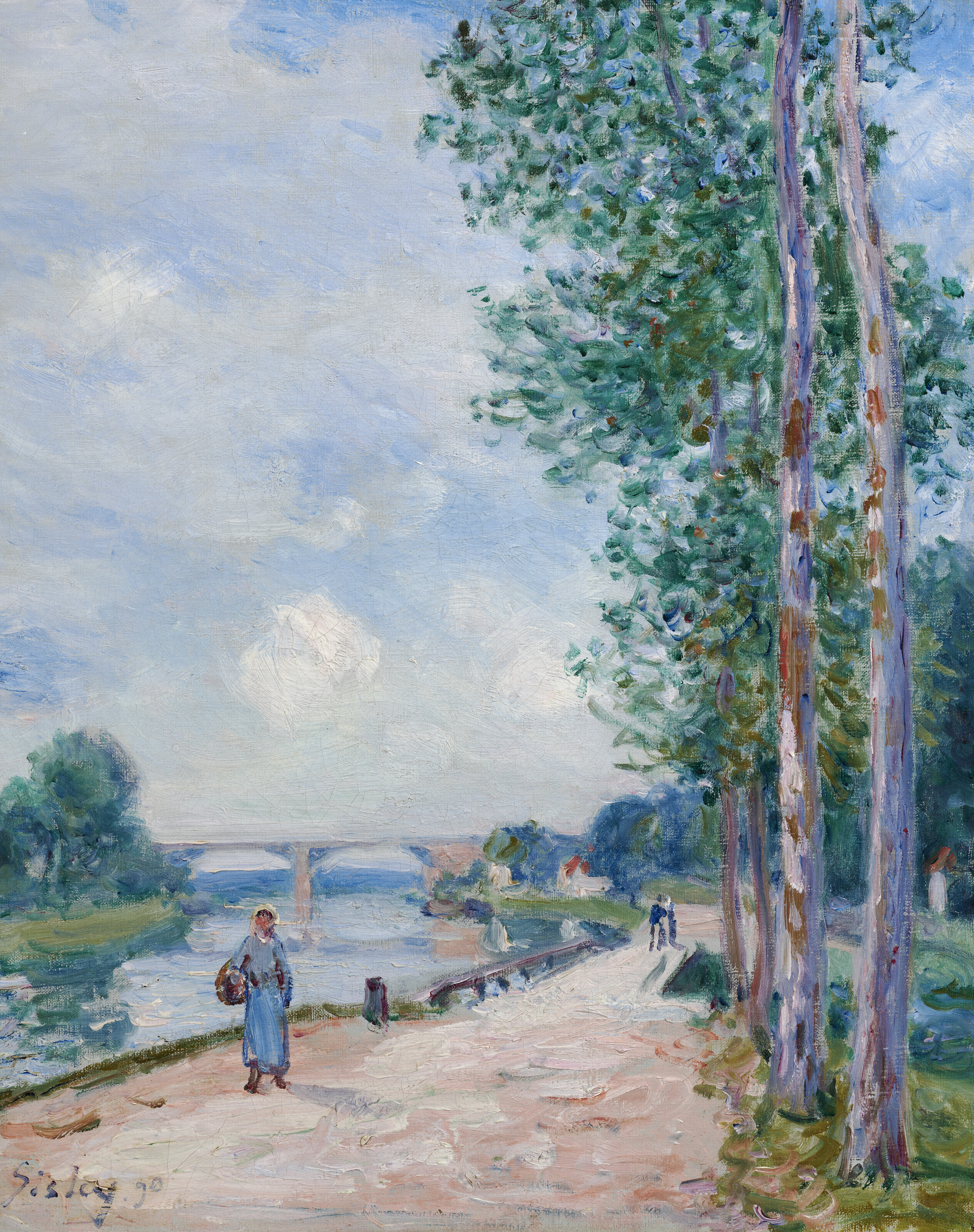 ALFRED SISLEY (1839-1899), Les bords du Loing près de Moret