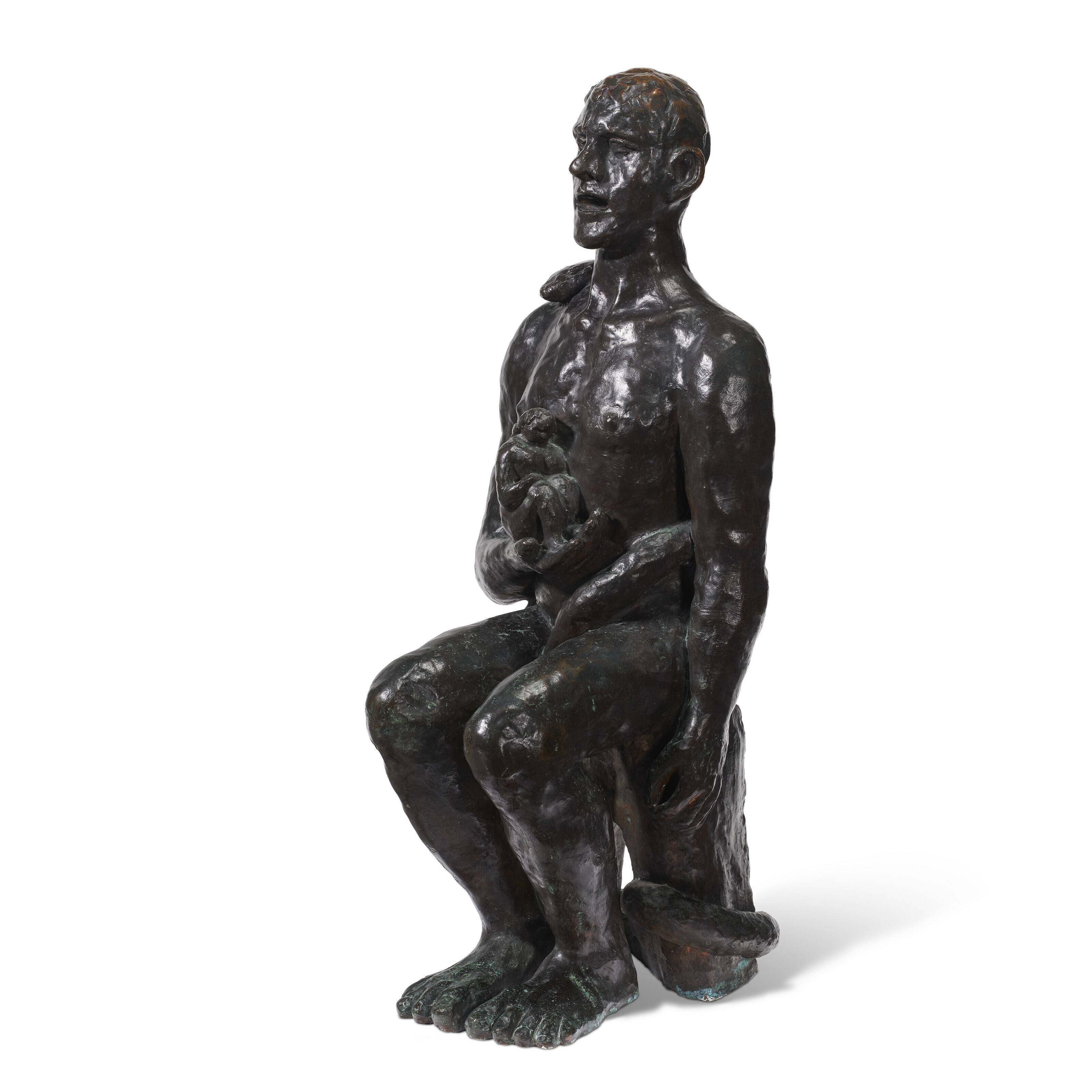 Max Beckmann (1884-1950), Adam und Eva, conceived in 1936 and cast after 1958. Height: 33&frac14; in (84.4 cm). Sold for &pound;163,800 on 3 March 2023 at Christie&rsquo;s in London