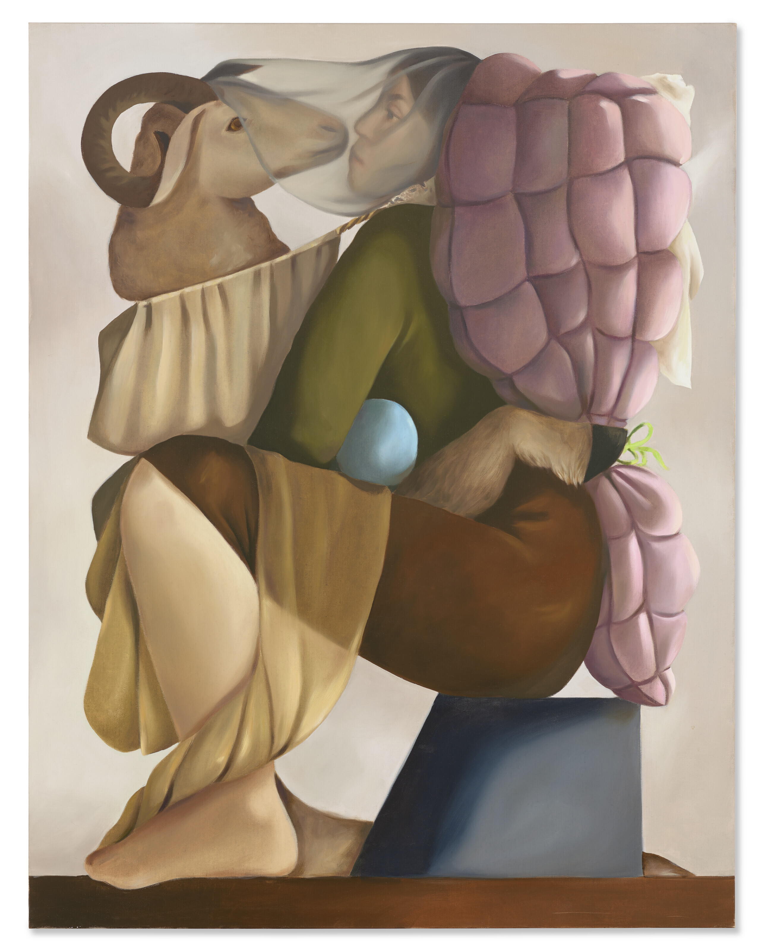 Diane Dal-Pra (b. 1991), It Belongs to You, 2020. Oil on linen. 57&frac12; x 44⅞ in (146 x 114 cm). Sold for &pound;113,400 on 28 June 2023 at Christie&rsquo;s in London