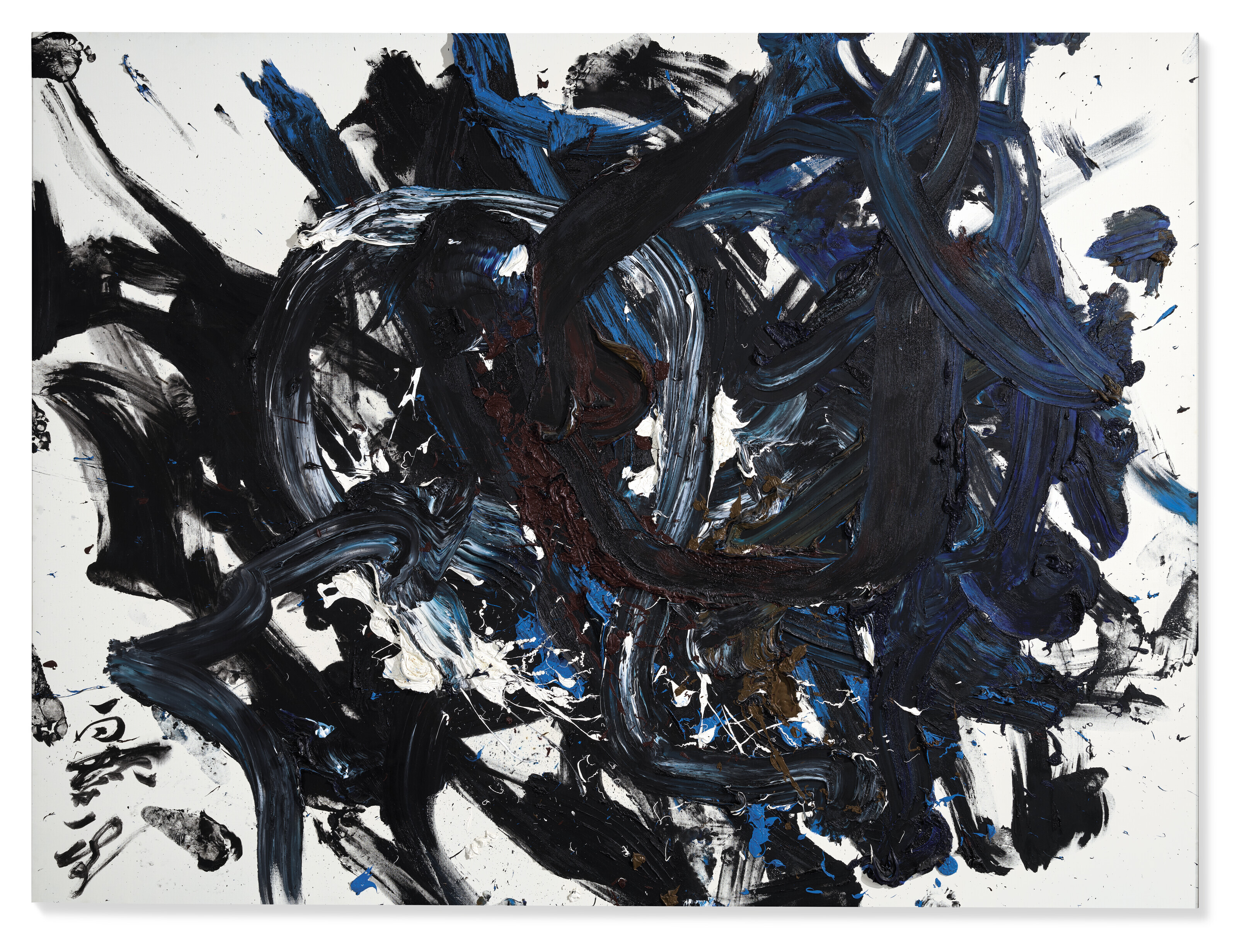 Kazuo Shiraga (1924-2008), Choryo (Jumping Dragon), 1994. Oil on canvas. 76&frac14; x 102 in (193.9 x 259.2 cm). Sold for &pound;1,492,000 on 28 June 2023 at Christie&rsquo;s in London