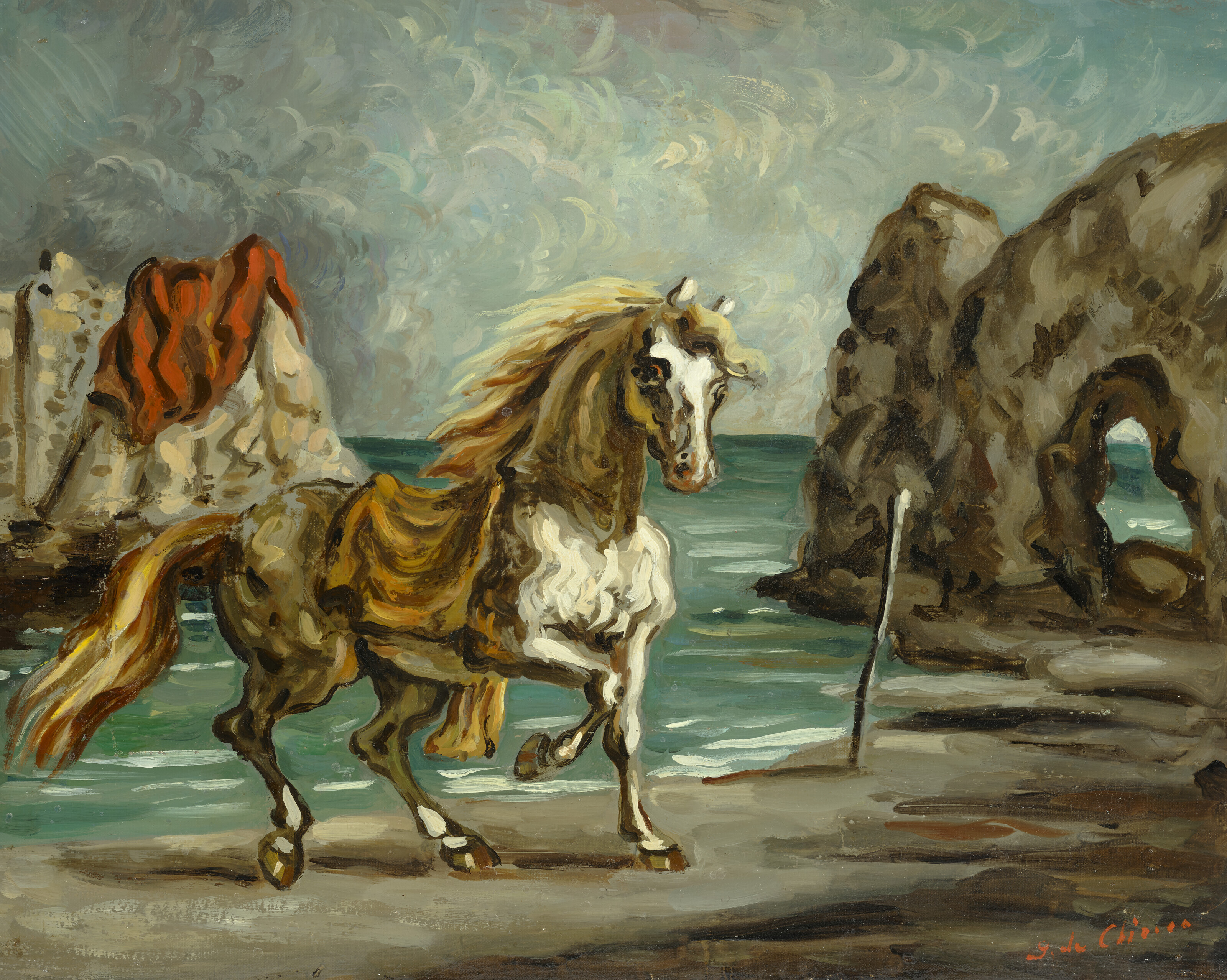 Cavallo in riva al mare