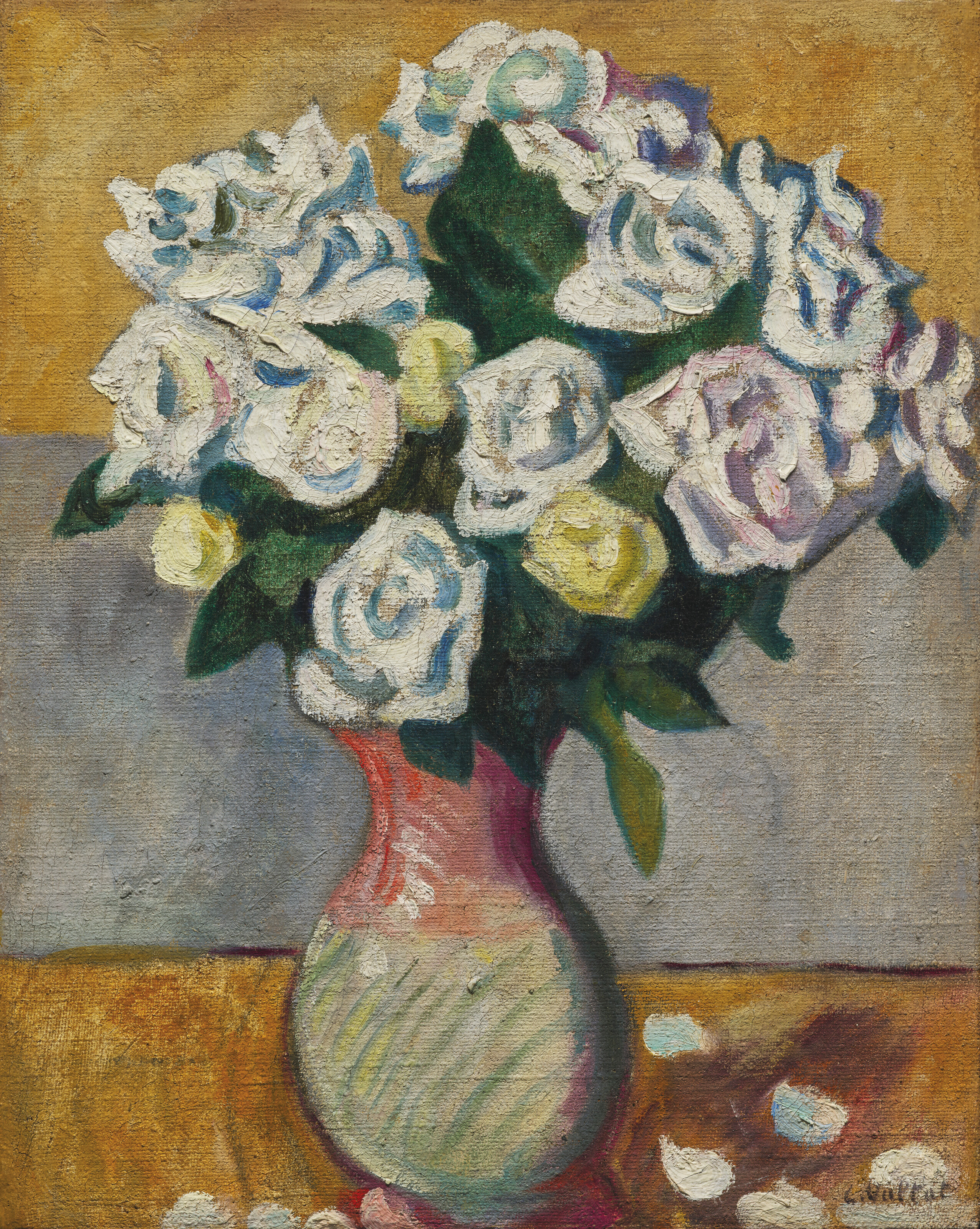 LOUIS VALTAT (1869-1952), Bouquet de roses blanches | Christie's