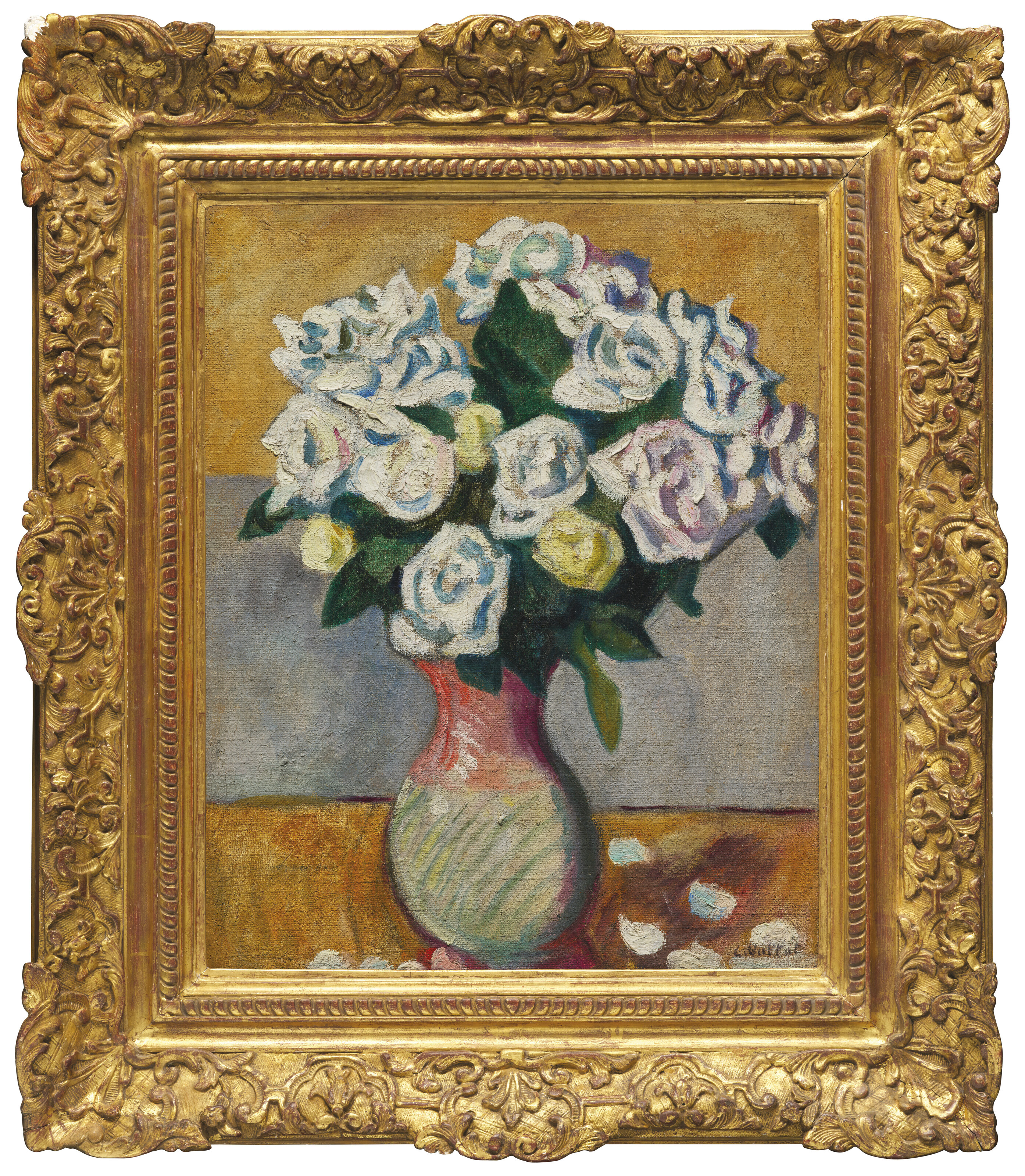 LOUIS VALTAT (1869-1952), Bouquet de roses blanches | Christie's