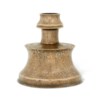 A SIIRT SILVER-INLAID BRONZE CANDLESTICK WITH ARMENIAN INSCRIPTION