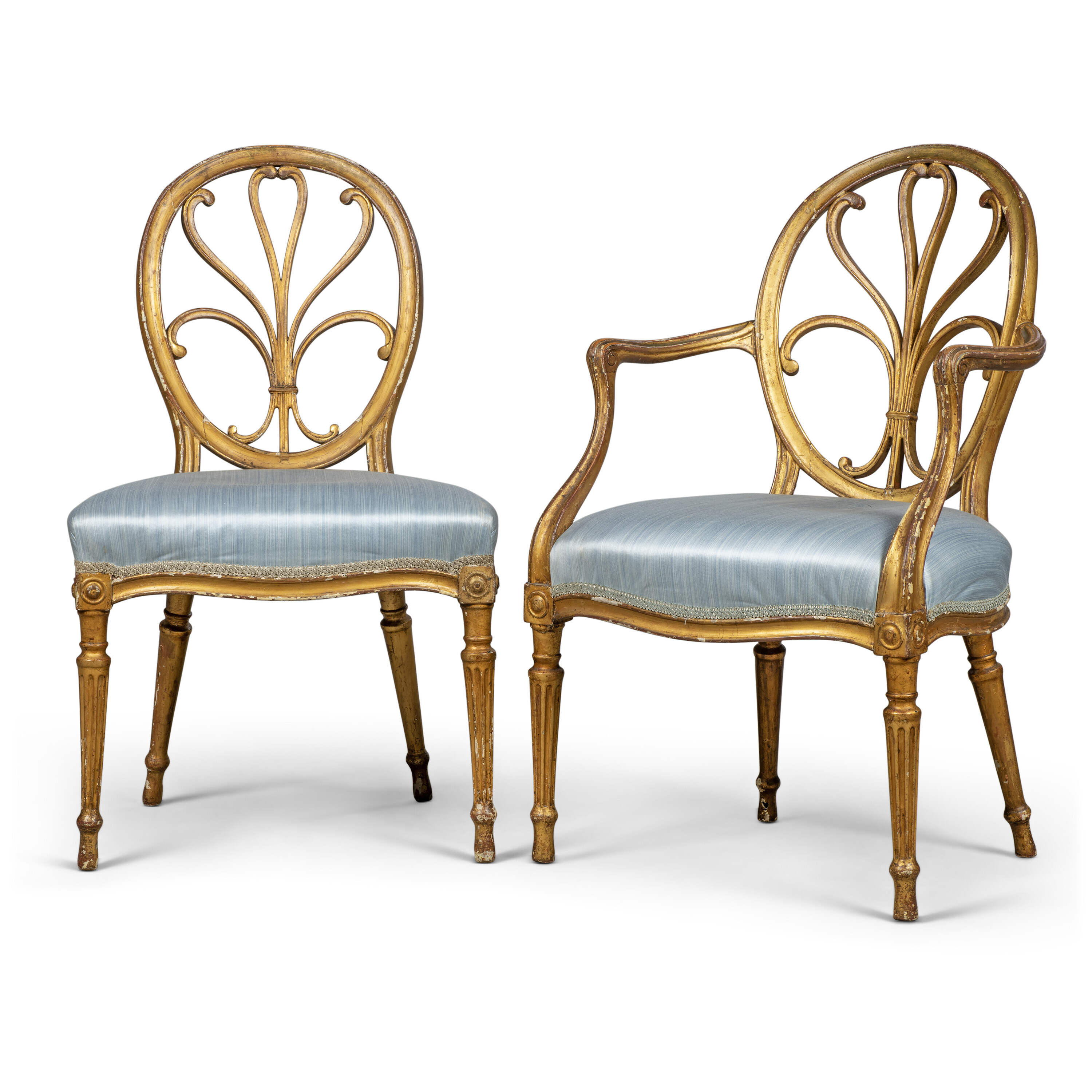 Hepplewhite Giltwood Stool