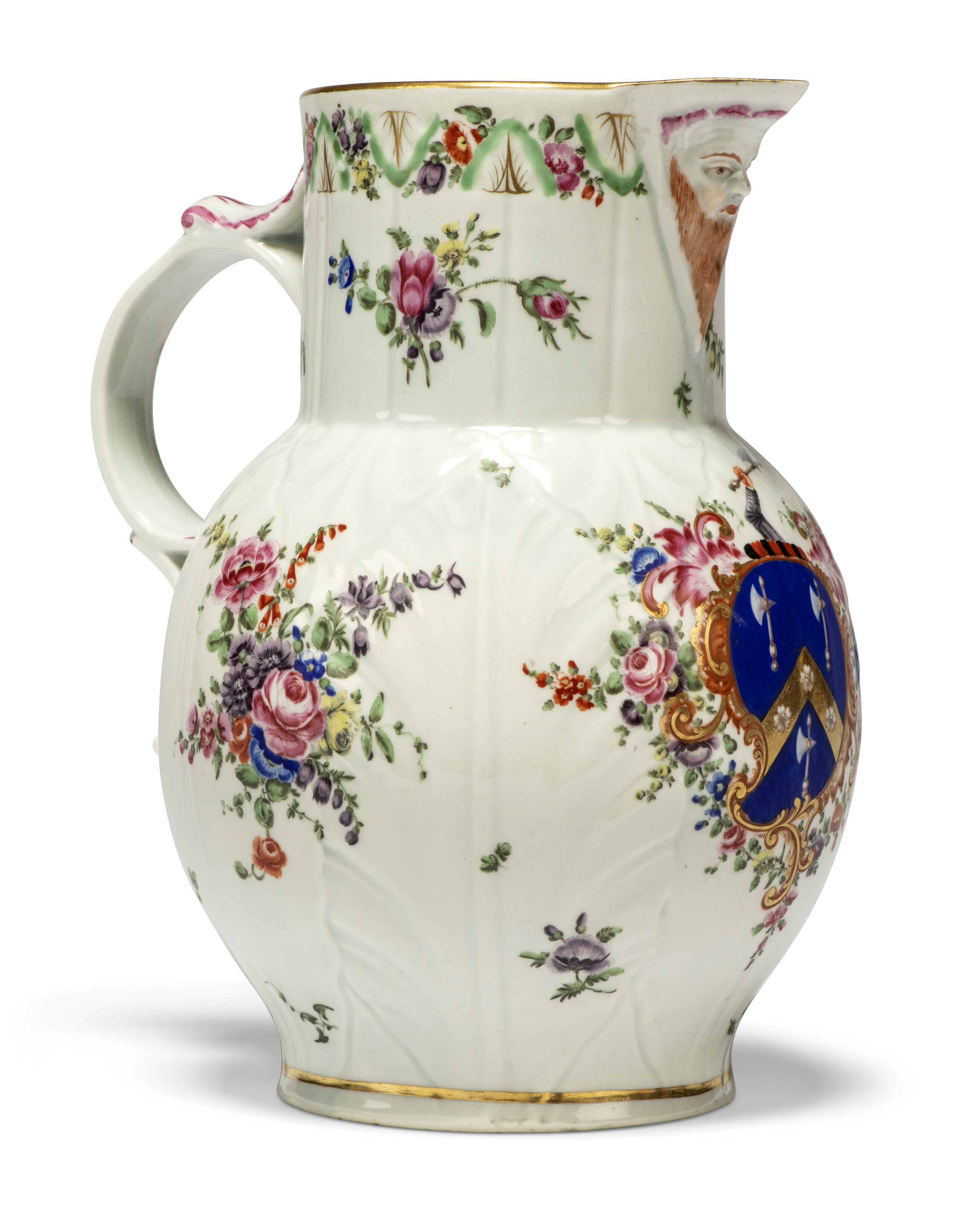A WORCESTER PORCELAIN YELLOW SCALE-GROUND TRIO, CIRCA 1768