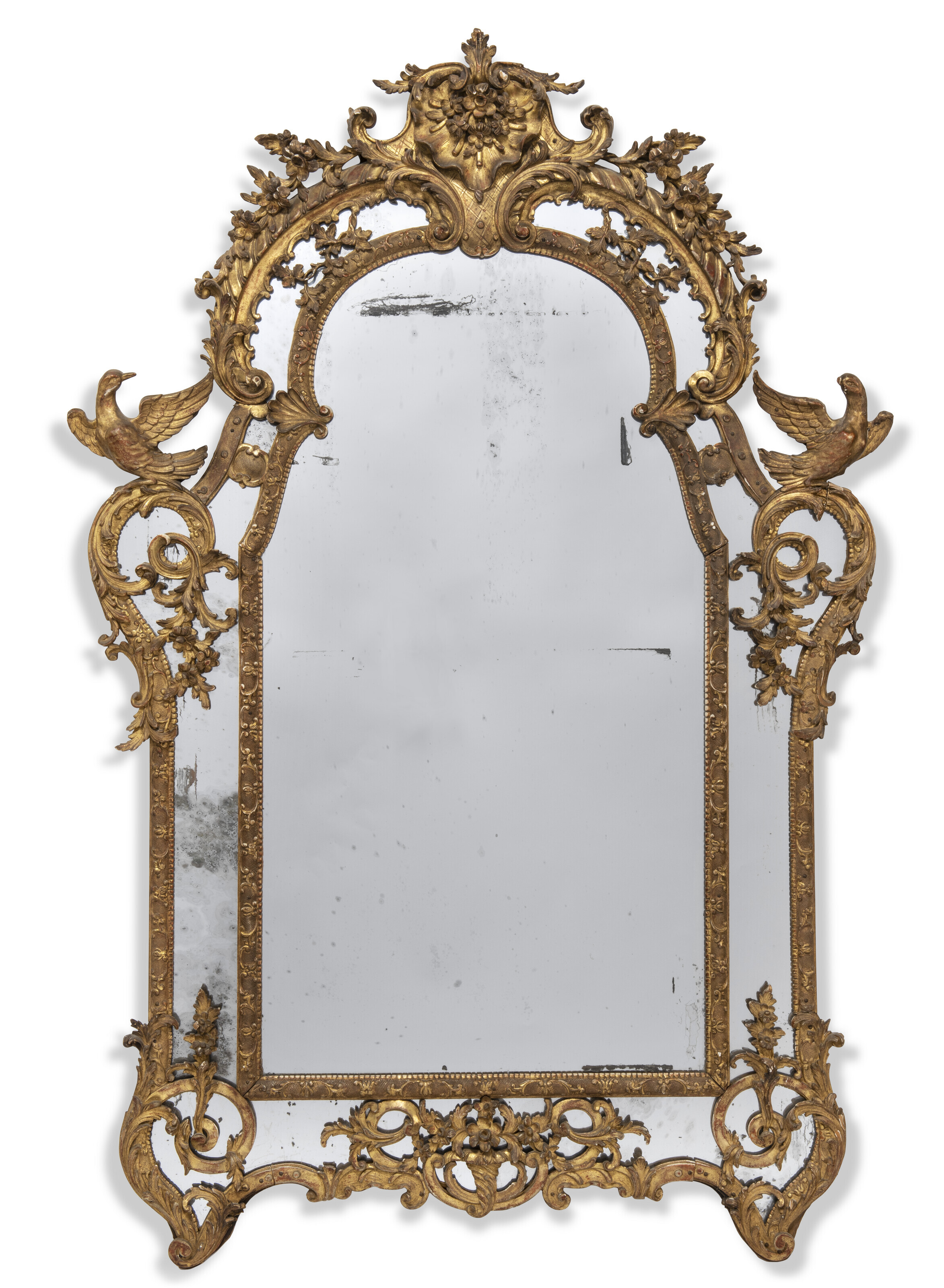 Gilt Bronze Victorian Revival Mirror