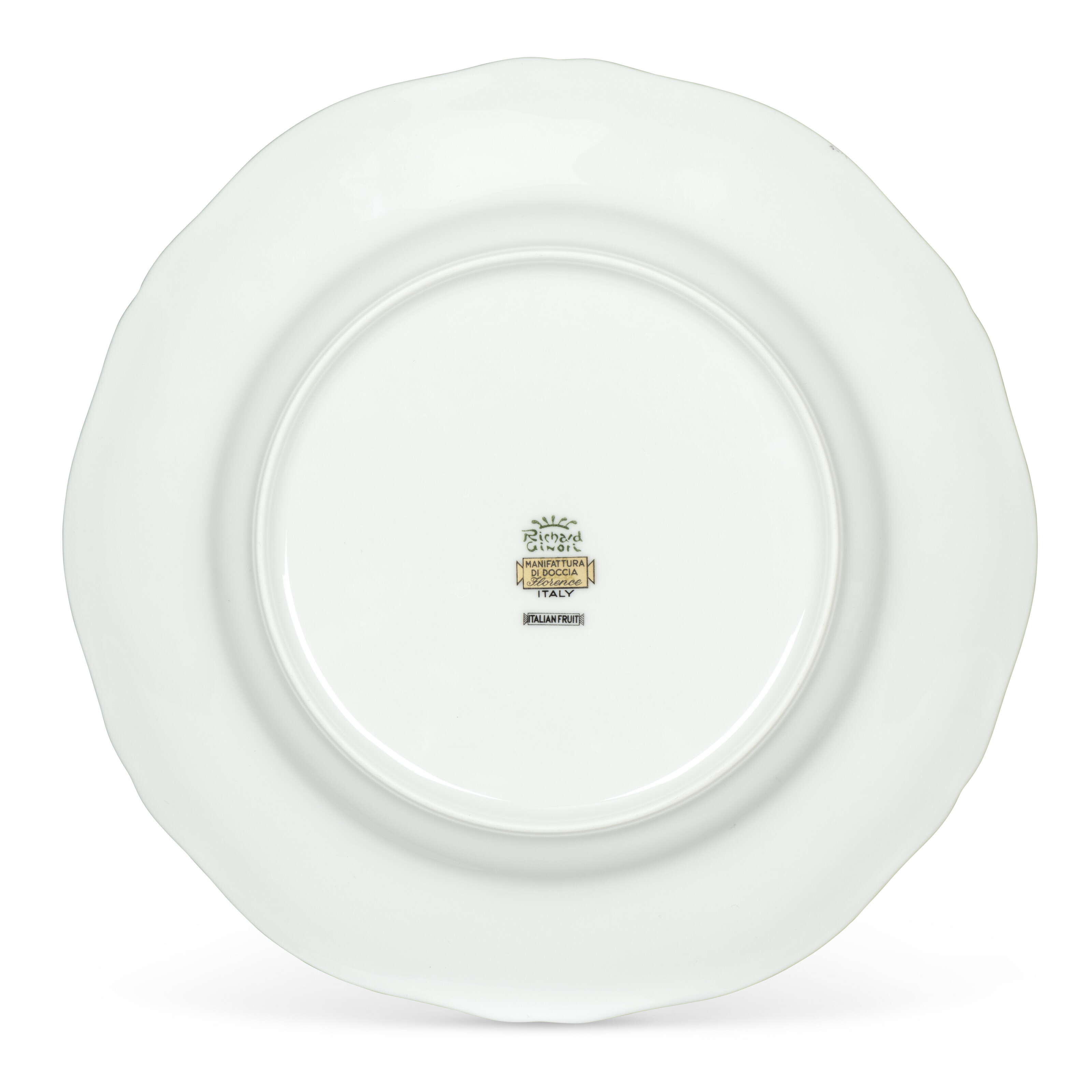 A RICHARD GINORI PORCELAIN 'ITALIAN FRUIT' PATTERN PART TABLE