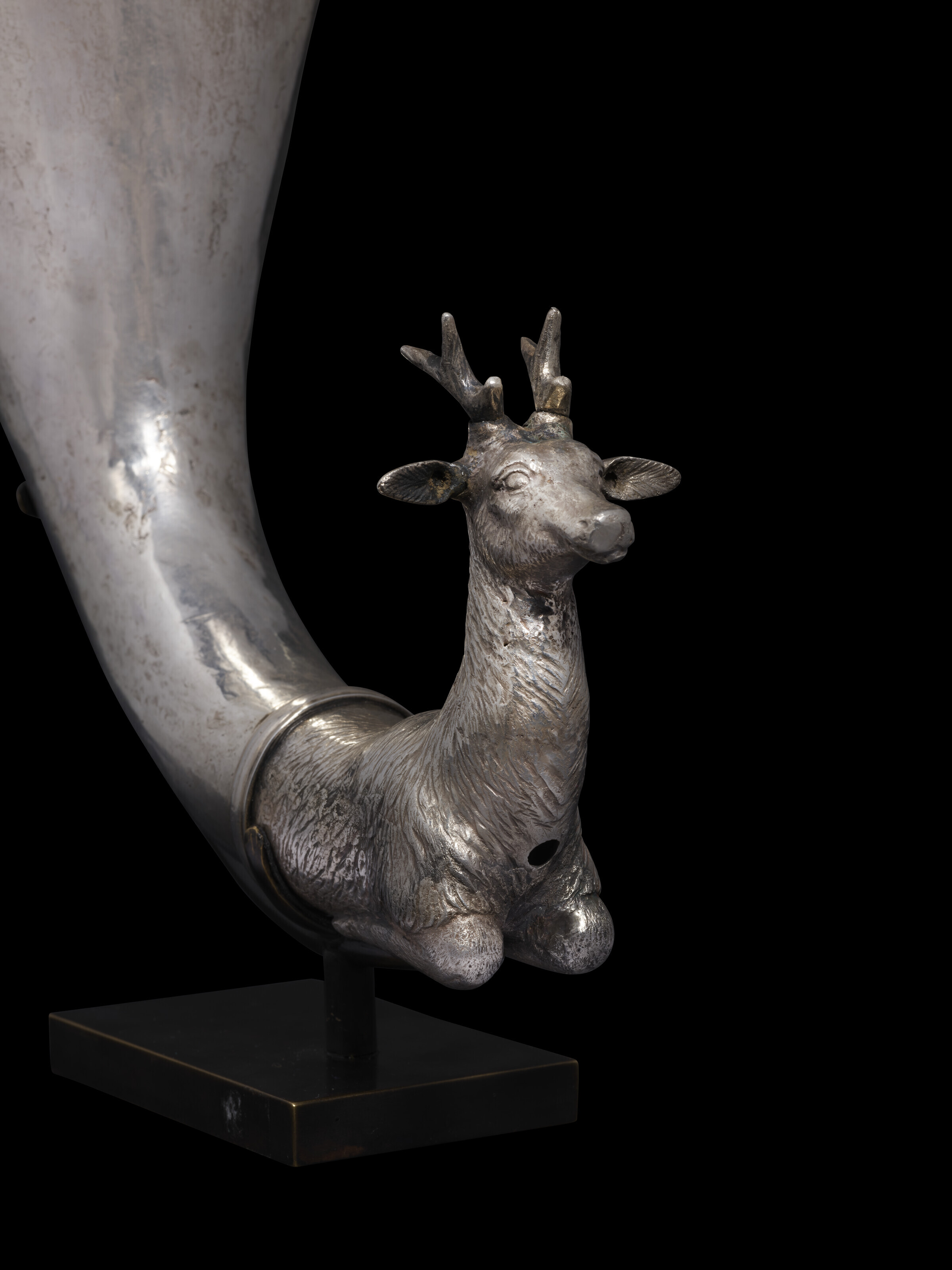 AN EAST GREEK PARCEL GILT SILVER RHYTON, HELLENISTIC PERIOD
