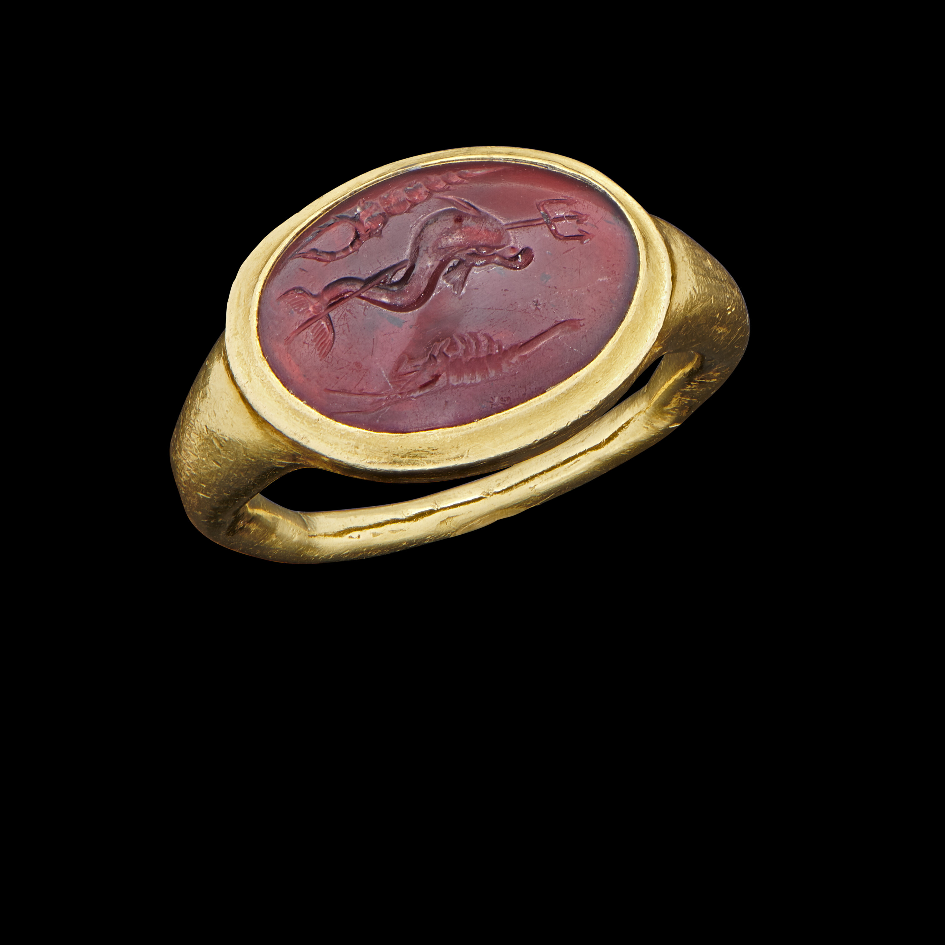 22 KT Antique Gold Ring – RANKA JEWELLERS