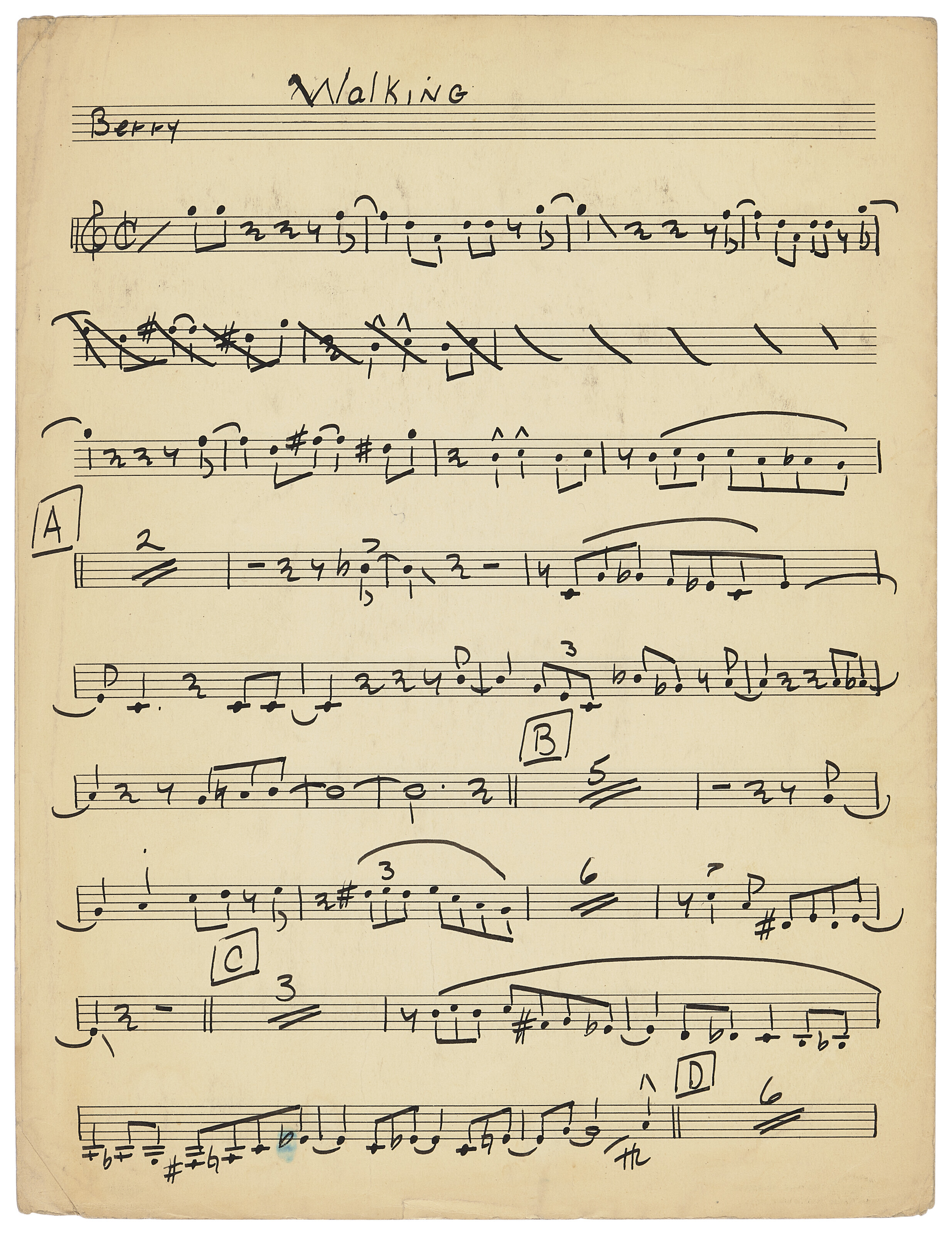 A remarkable archive of manuscript arrangements from the founding years of  Count Basie's “New Testament” band, in the hands of Neal Hefti, Ernie  Wilkins, Frank Foster, Benny Golson, Charles Thompson and others,, image size:2469x3200
