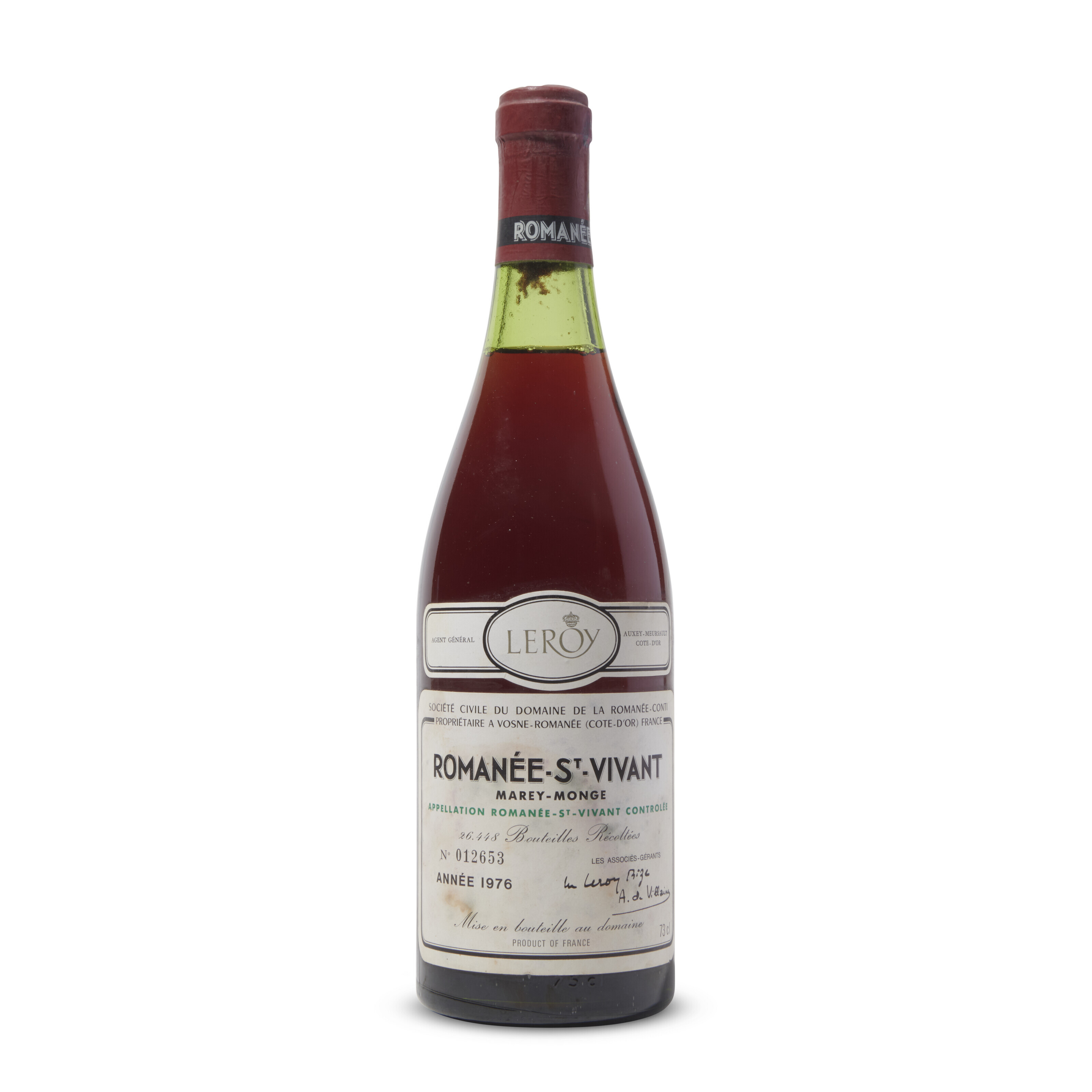 カ*ル様 ROMANEE-CONTI 1982年 LEROY空き瓶 木箱・プレー Domaine de la Romanée-Conti, La Tâche 1972 | Christie's