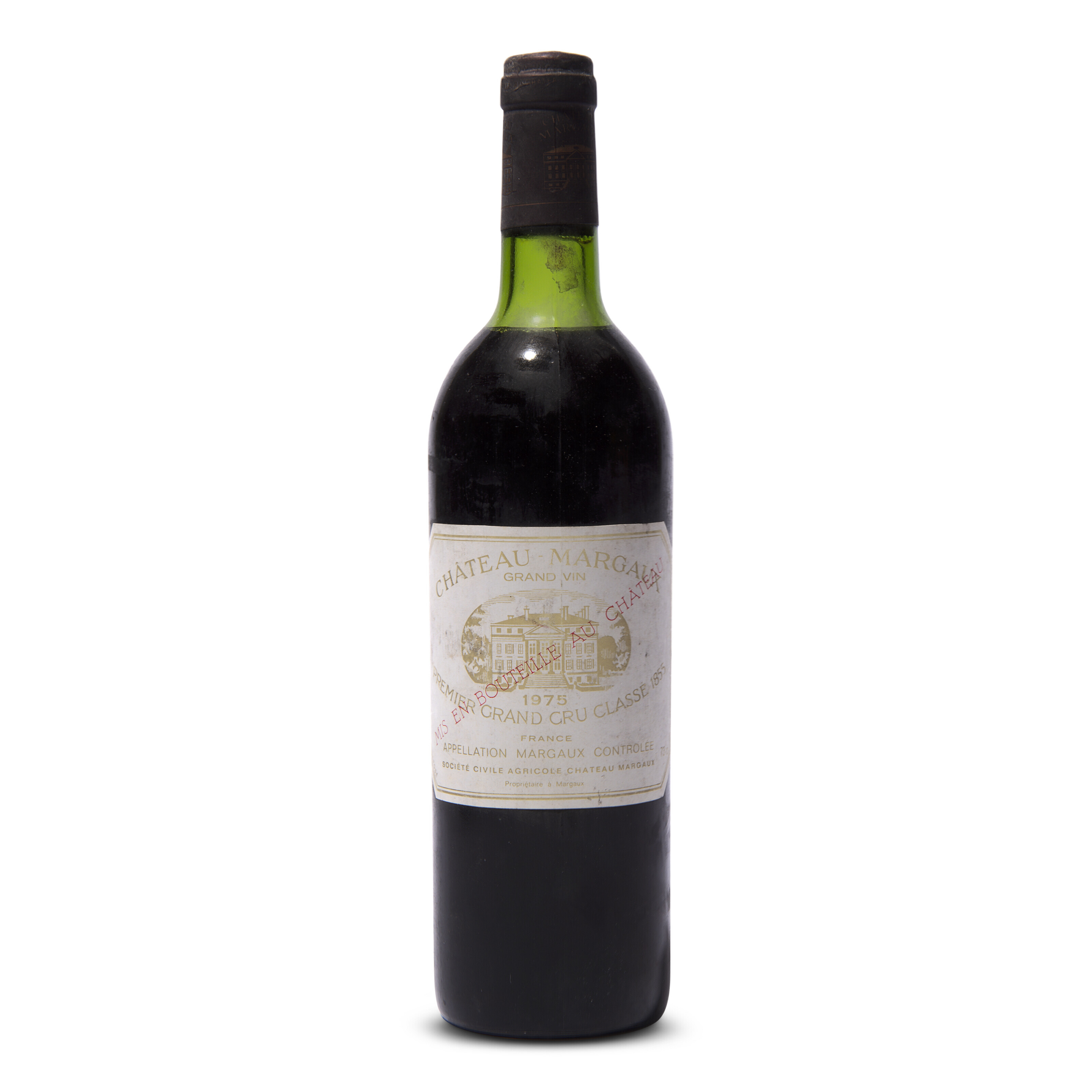 Château Margaux 1975, Margaux, 1er cru classéCorroded capsules. One ...