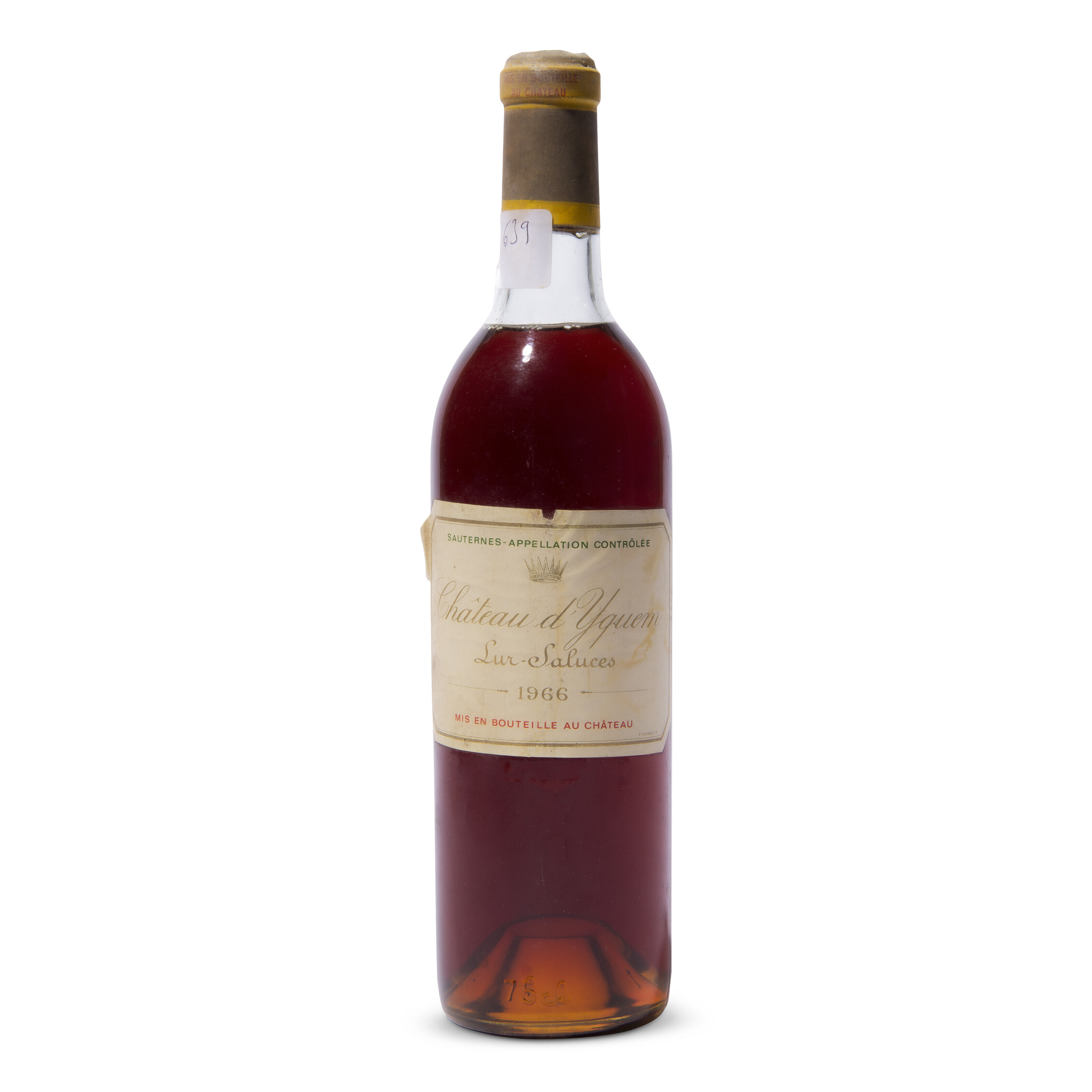 Ch&acirc;teau d&rsquo;Yquem 1966. 2 bottles per lot. Sold for £437.50 on 21 June 2023 at Christie’s Online