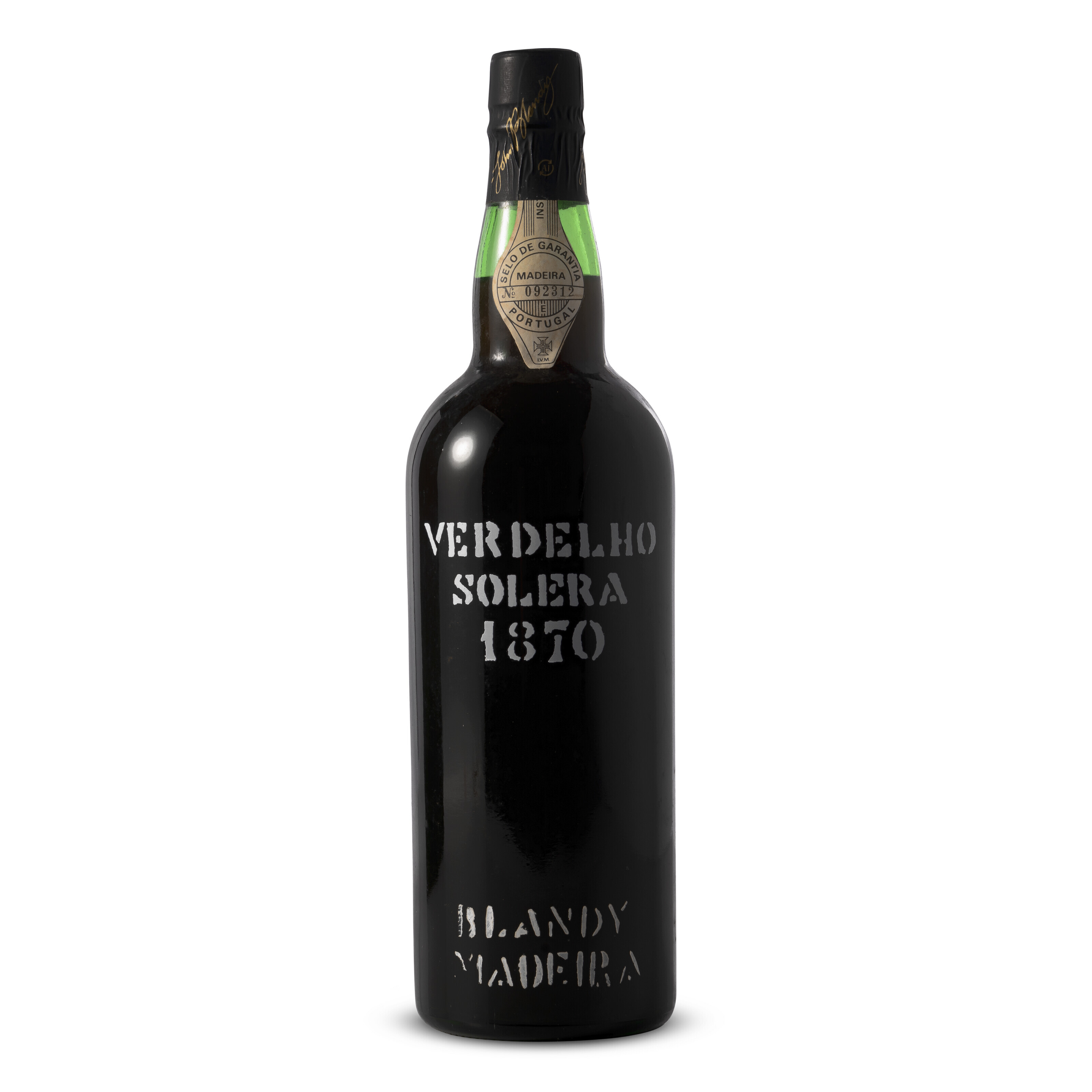 Blandy's, Verdelho Solera 1870, MadeiraSlightly corroded capsules ...