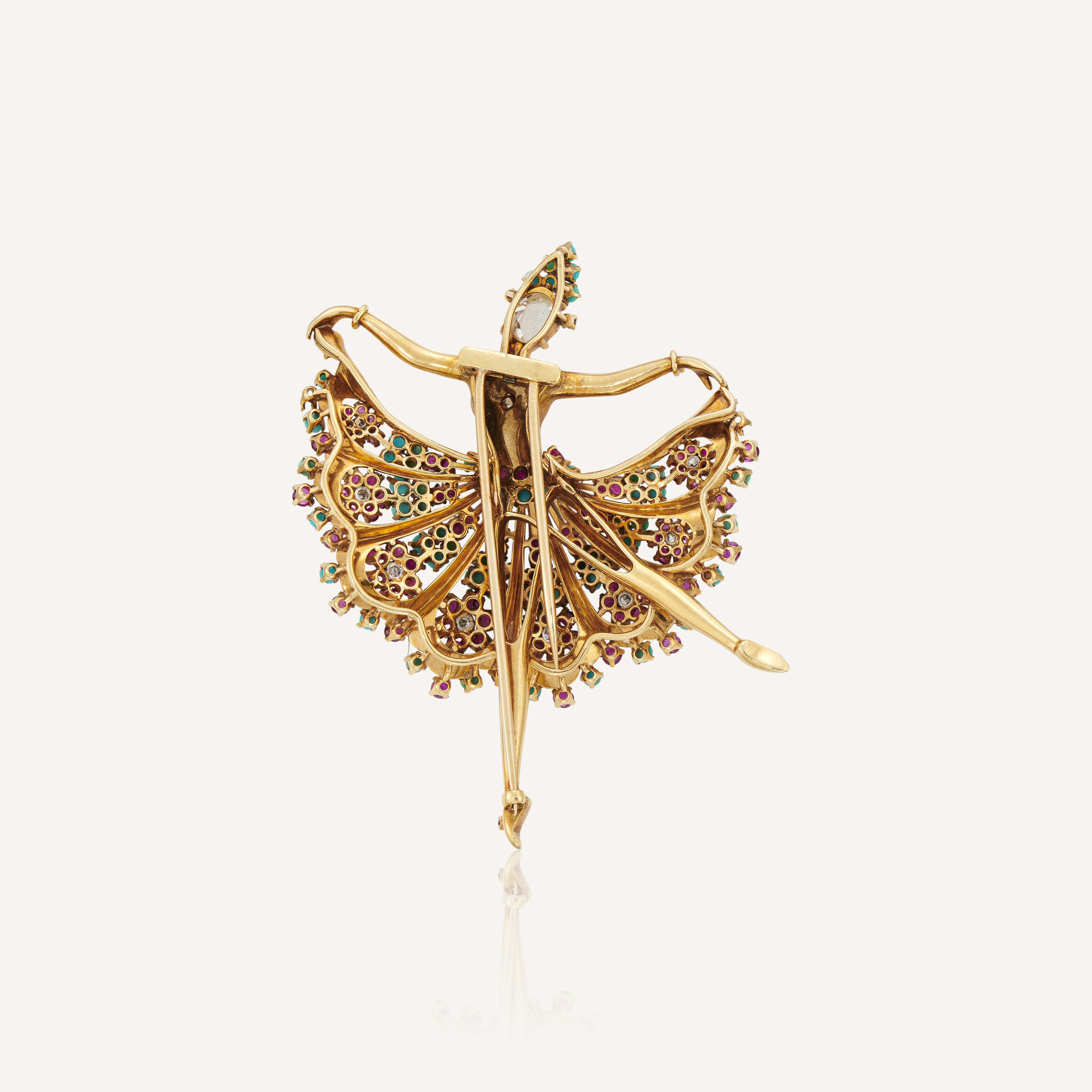 Van Cleef And Arpels Ballerina Brooch Price RETRO TURQUOISE