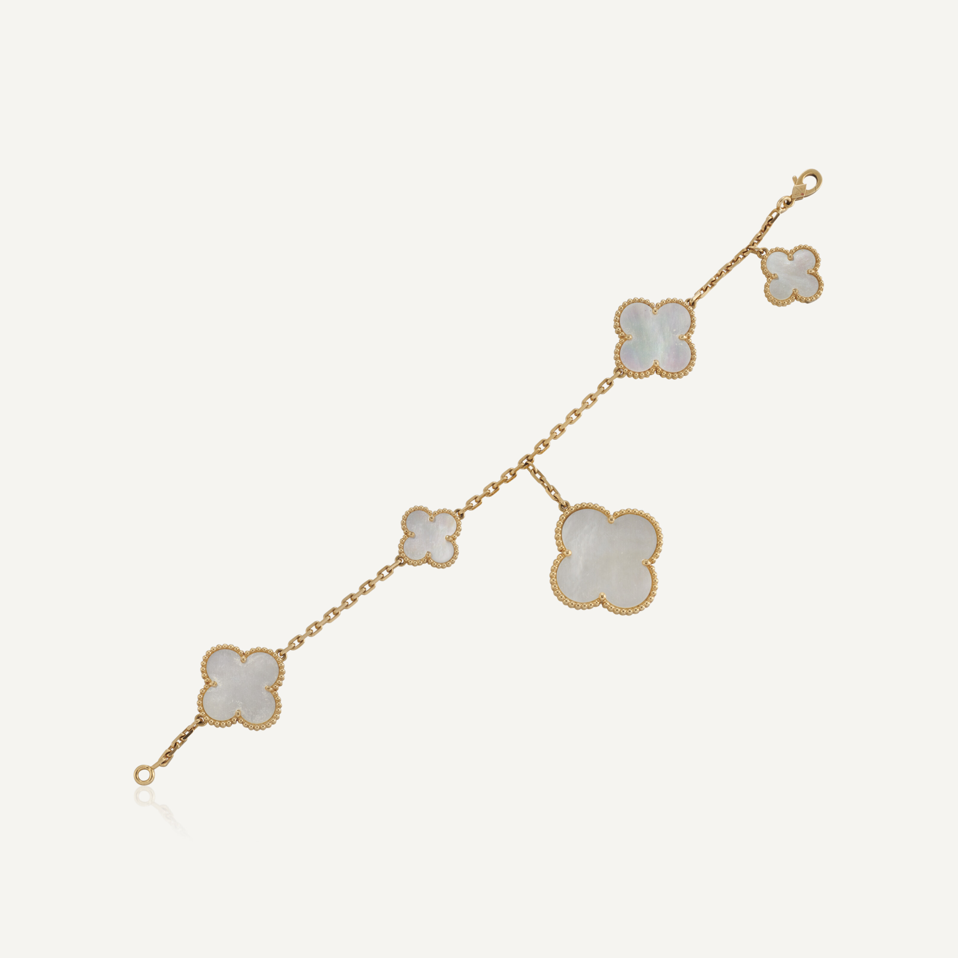 VAN CLEEF ARPELS MOTHER-OF-PEARL 'MAGIC ALHAMBRA' BRACELET