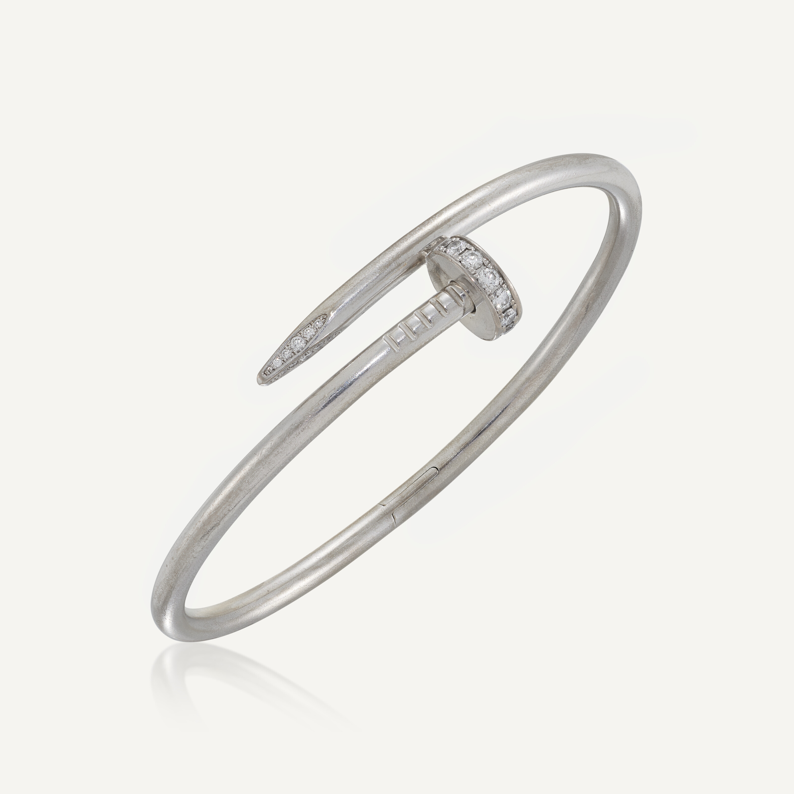 CARTIER DIAMOND 'JUSTE UN CLOU' BRACELET AND EARRINGS, Christie's