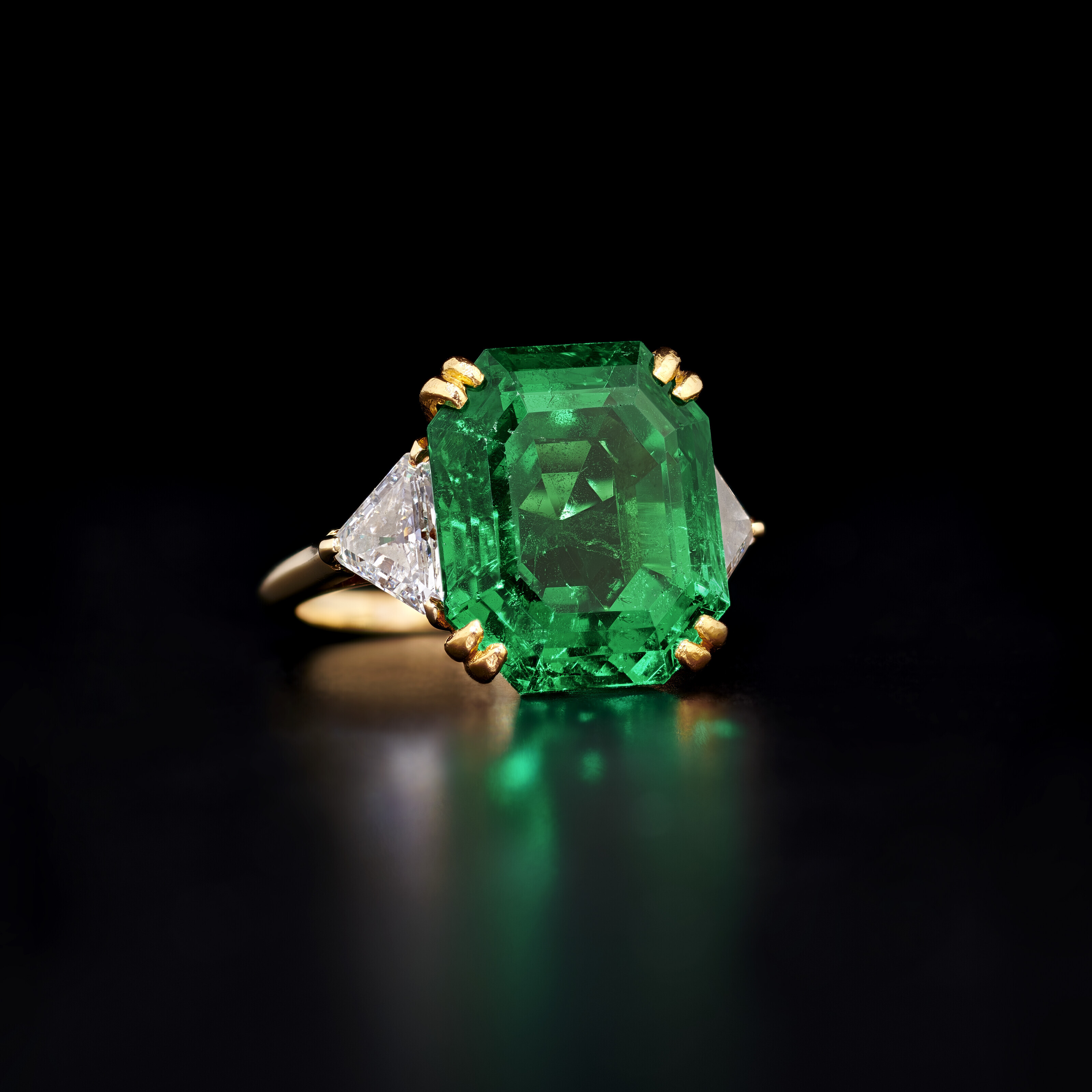 FINE BOUCHERON EMERALD AND DIAMOND RING Christie s