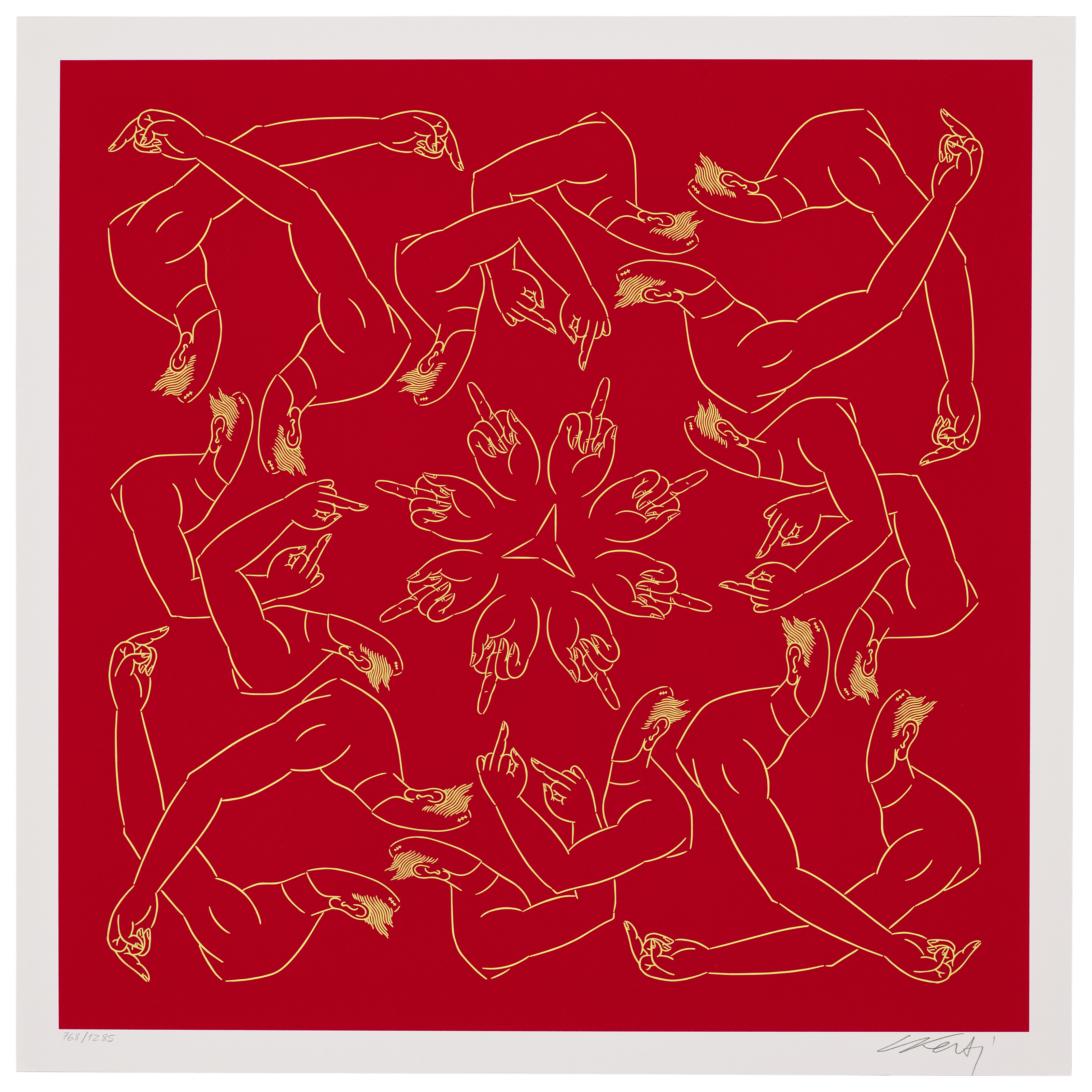 Catalog image of Middle Finger in Red