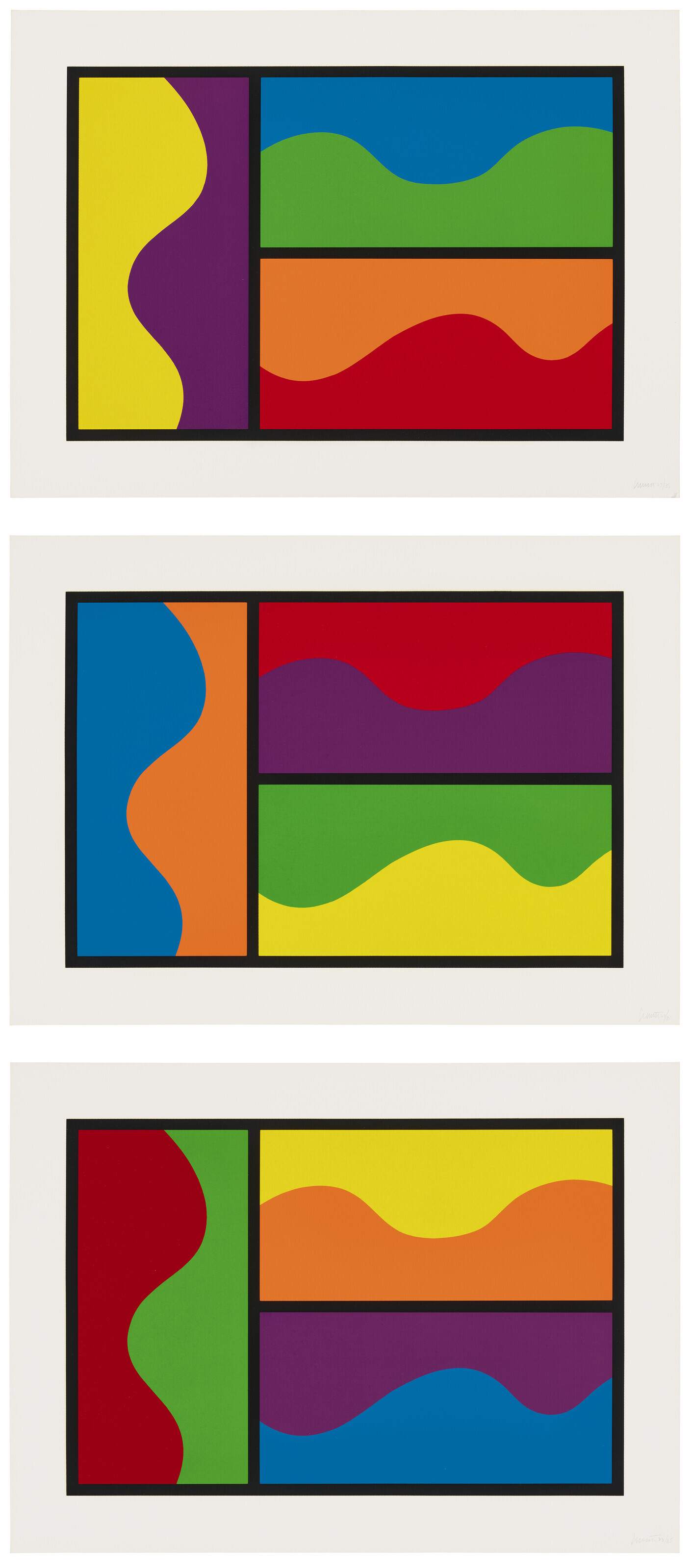 Catalog image of Colors Divided by Wavy Lines