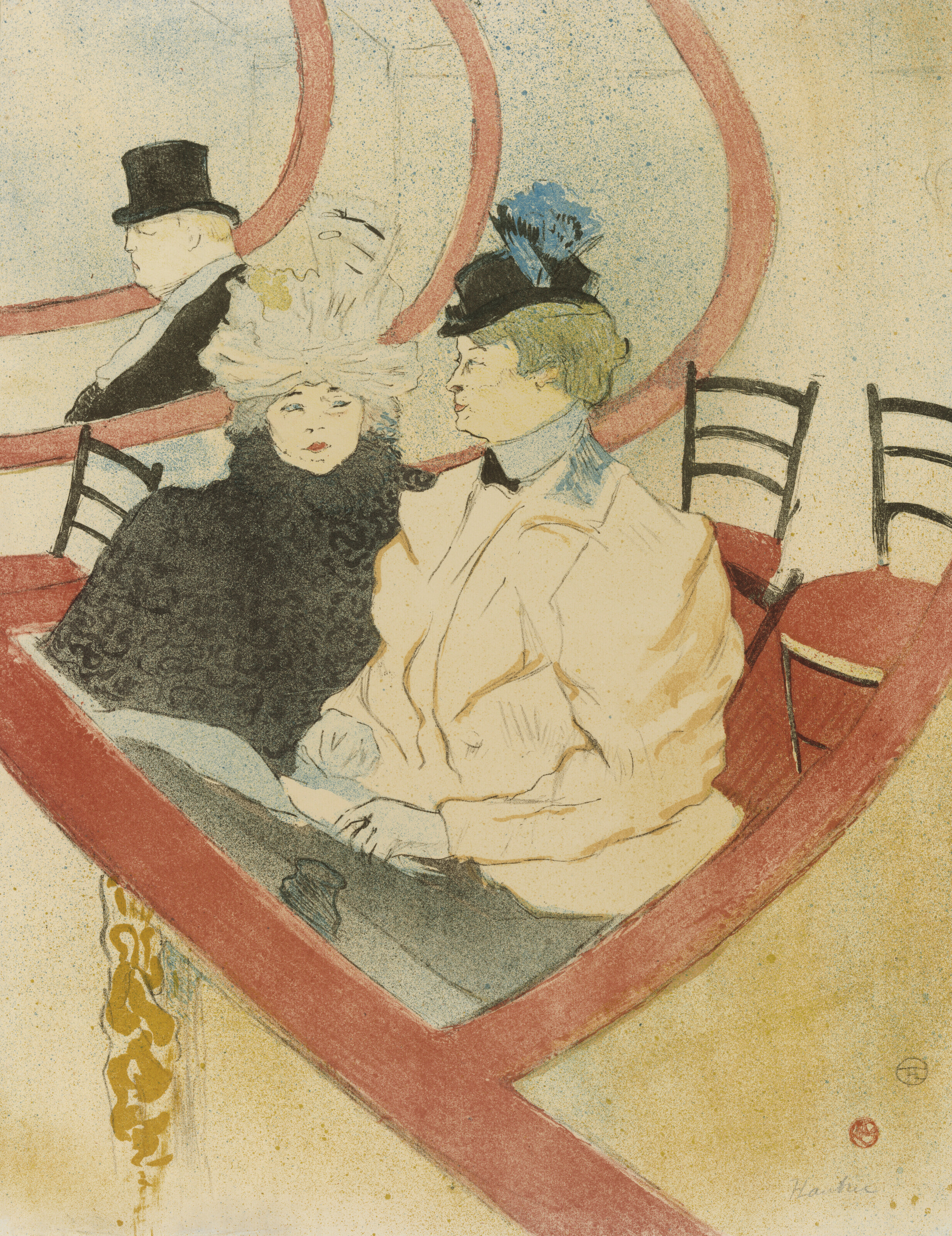 Henri de Toulouse-Lautrec (1864-1901), La grande loge, 1897. Lithograph in colours. Sheet: 510 x 397 mm. Estimate: &pound;200,000-300,000. Offered in Prints and Multiples,&nbsp;13-27 September 2023 at Christie&rsquo;s Online