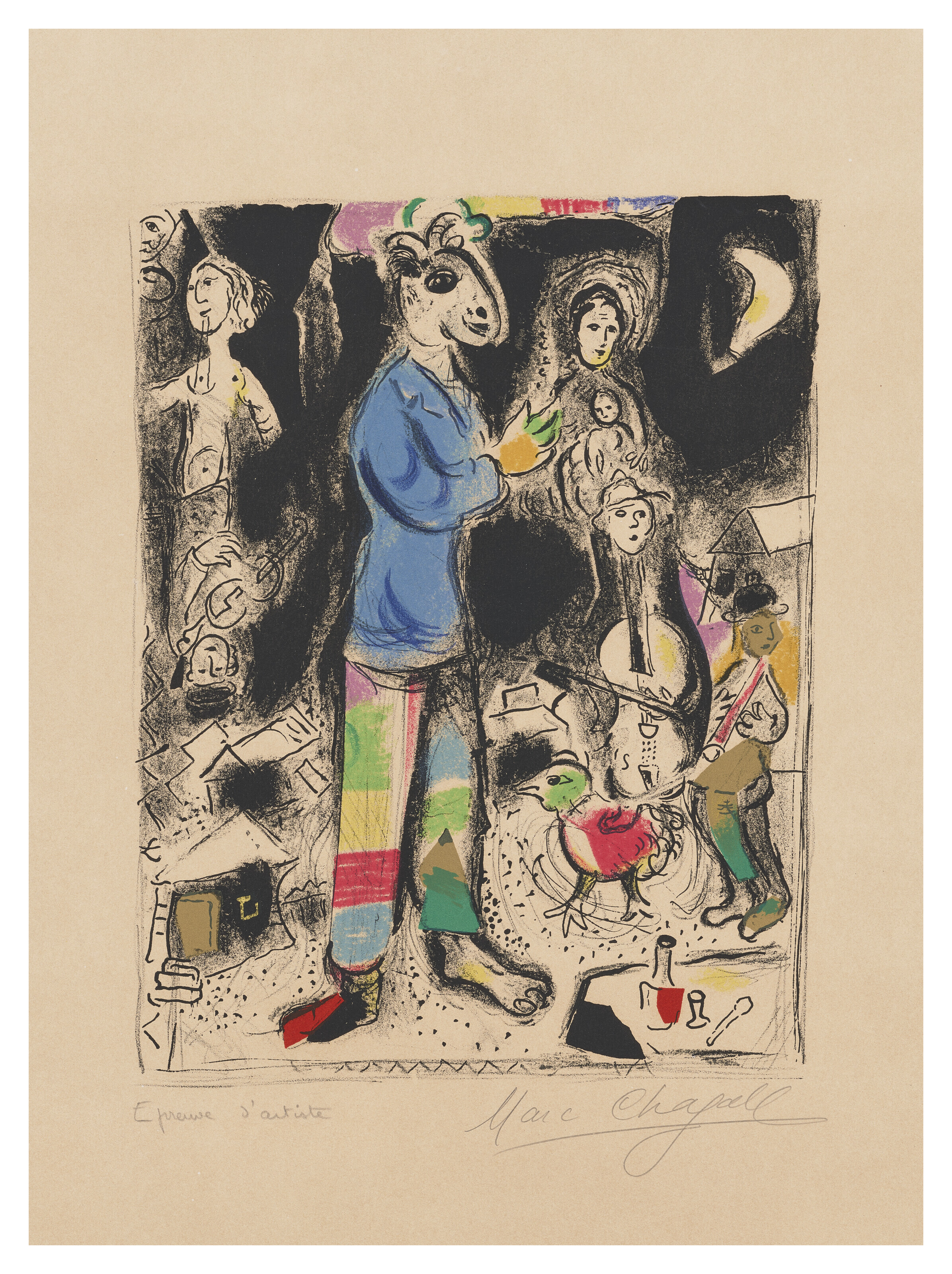 MARC CHAGALL (1887-1985), Paysan au violin | Christie's