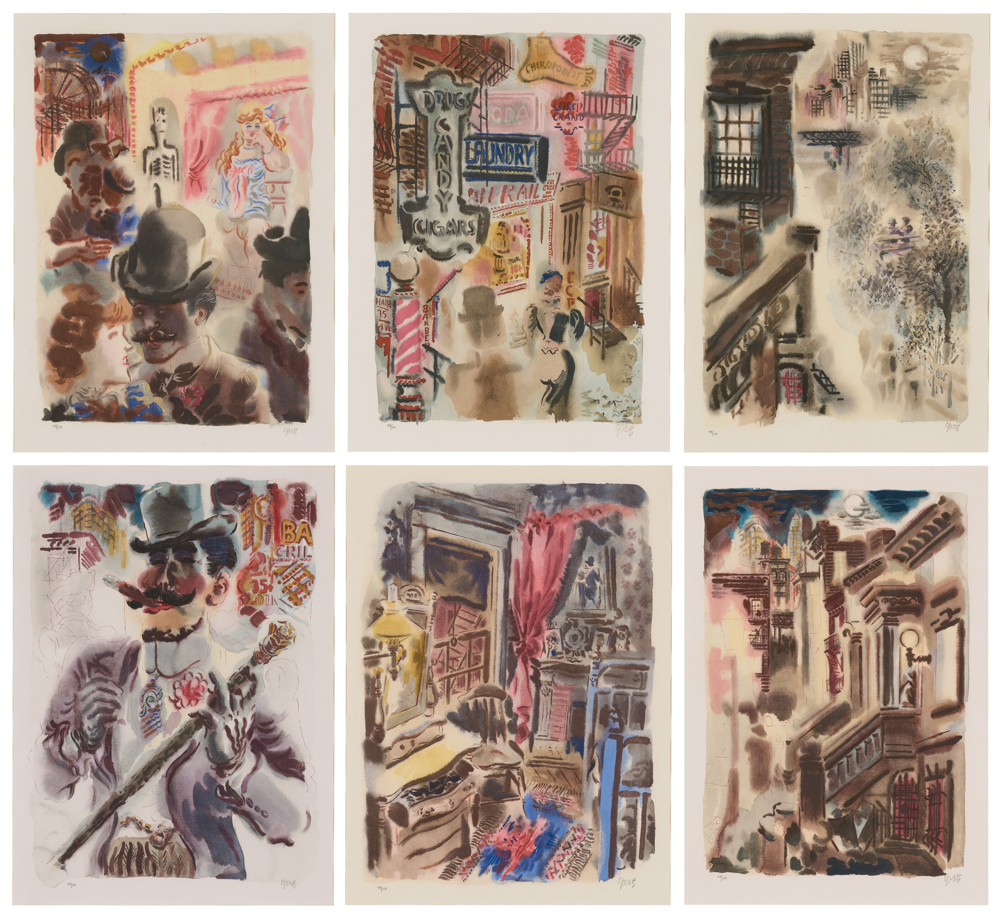 GEORGE GROSZ (1893-1959), Bagdad-on-the-Subway | Christie's